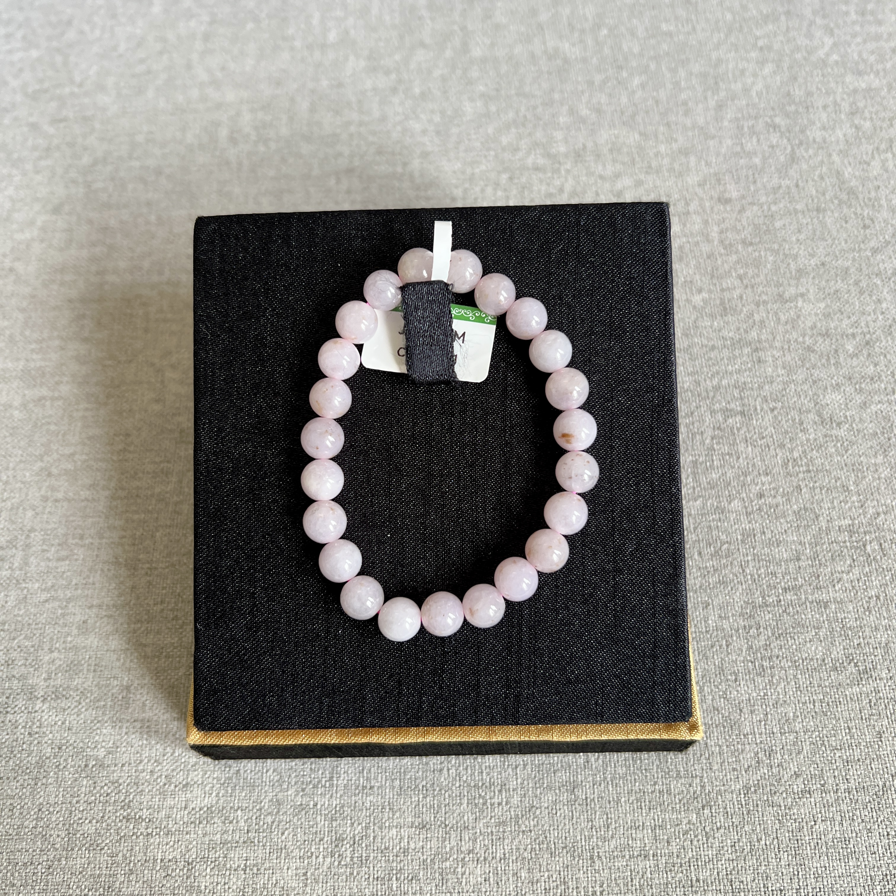 冰糯化粉色桂花糕手串