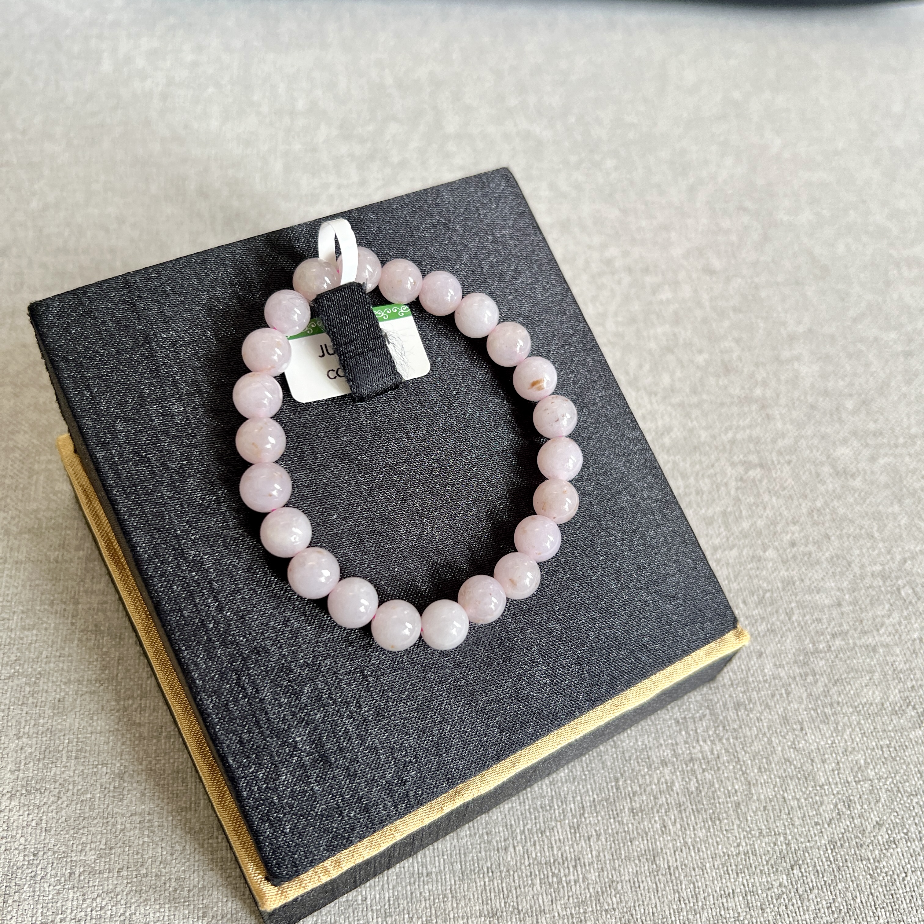 冰糯化粉色桂花糕手串