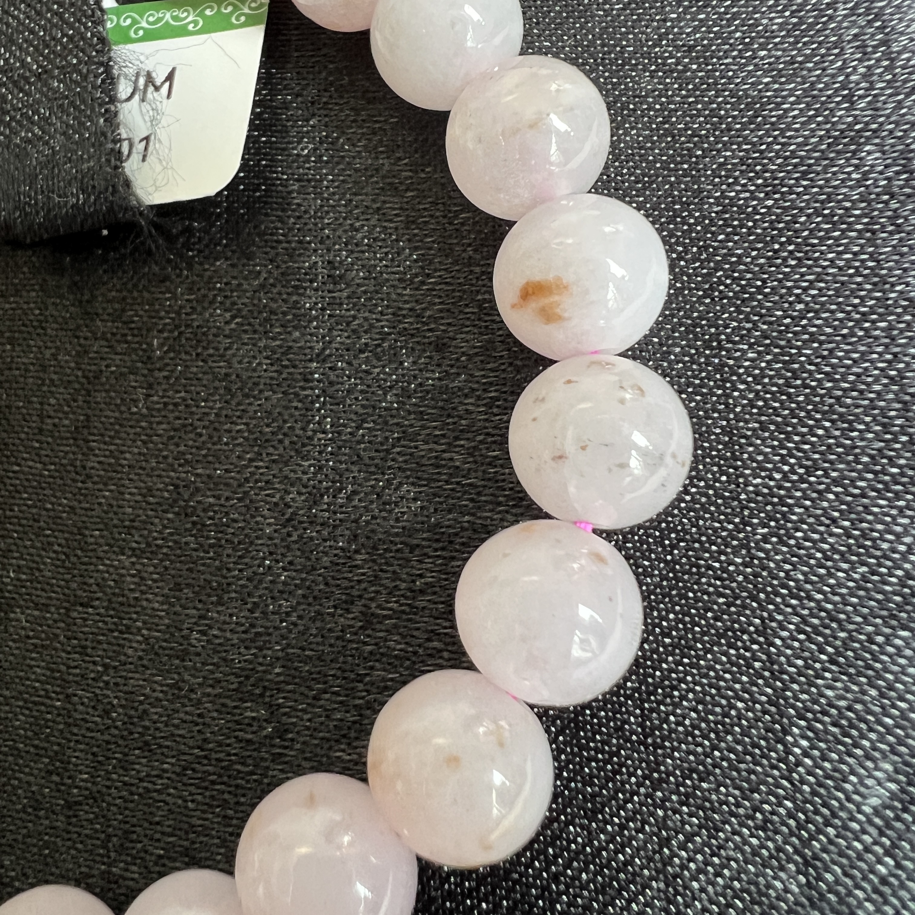 冰糯化粉色桂花糕手串