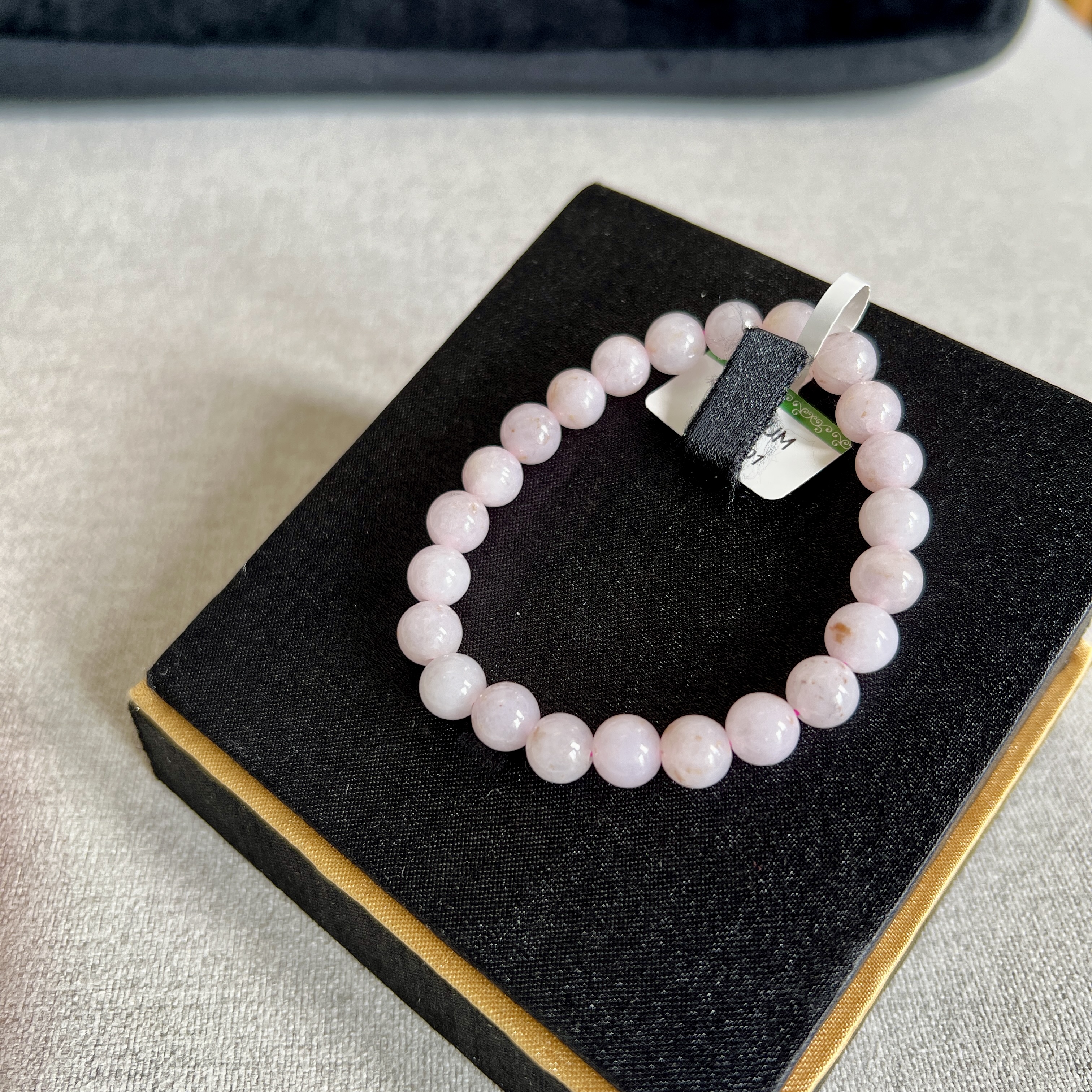 冰糯化粉色桂花糕手串