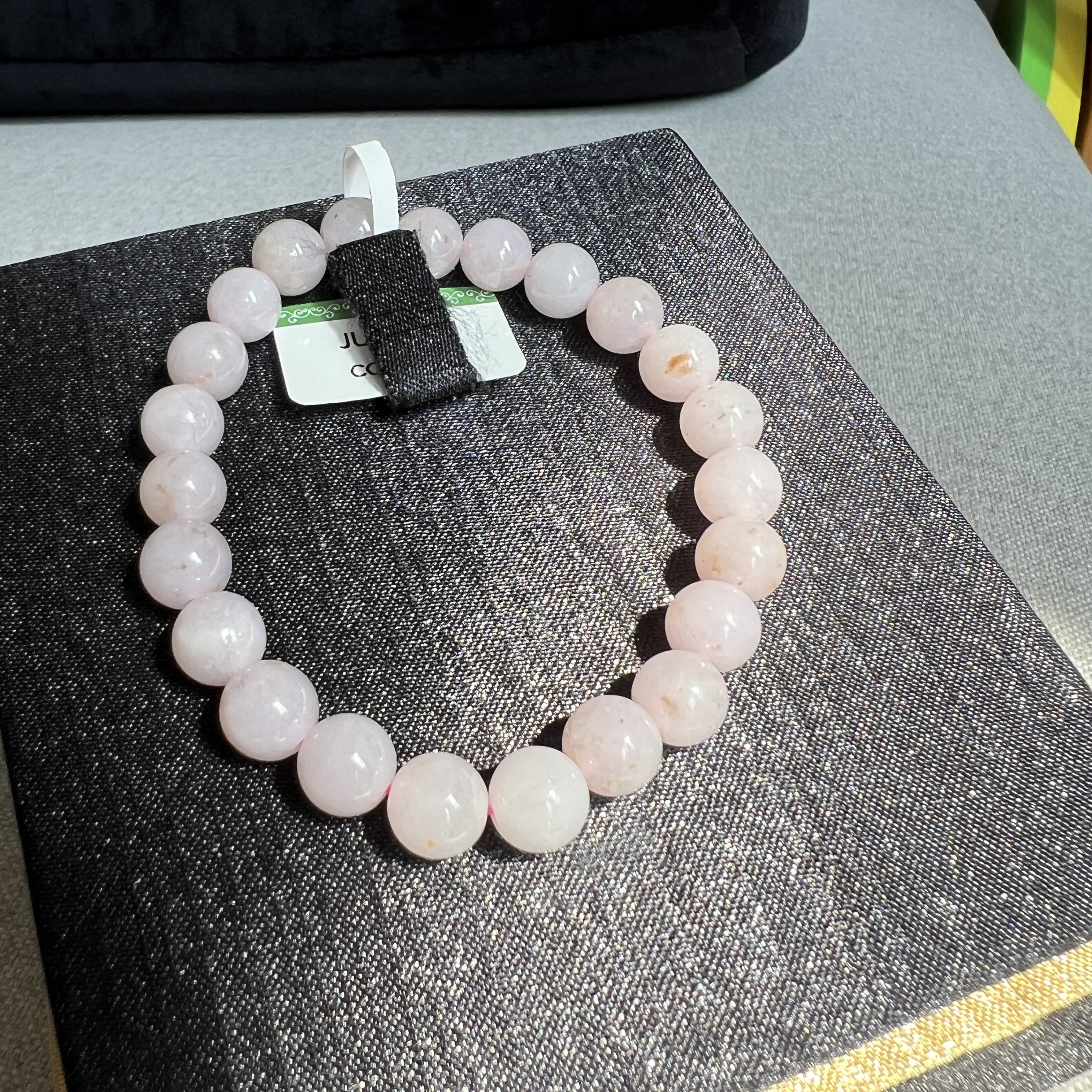 冰糯化粉色桂花糕手串