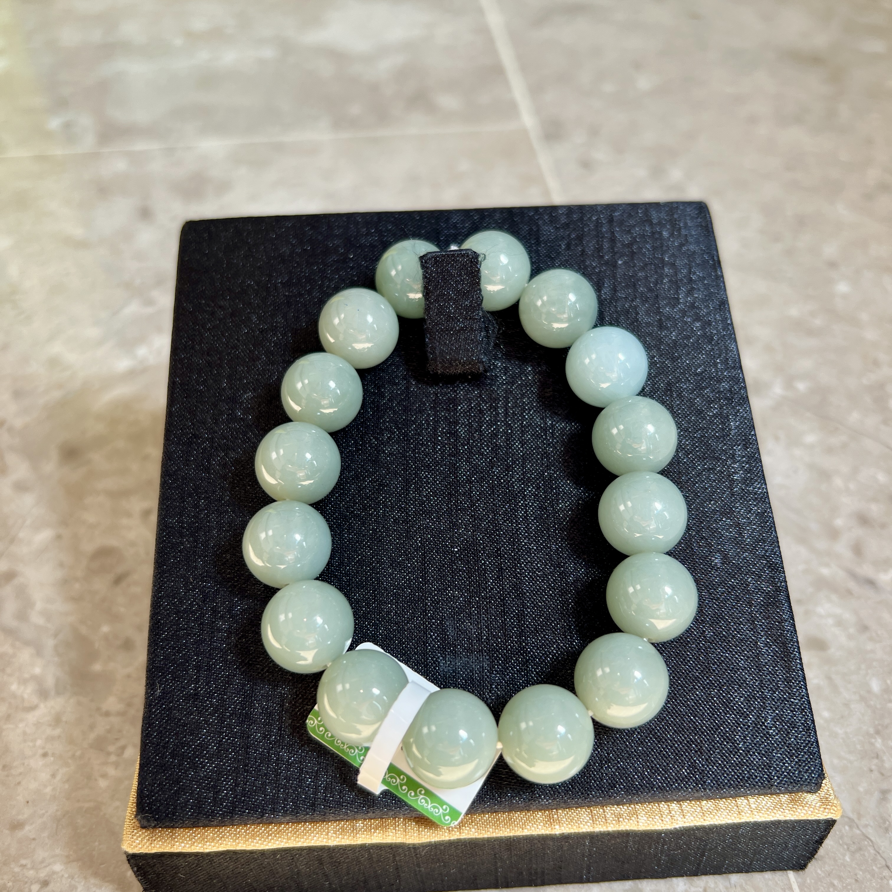 細糯化淺湖水綠手串