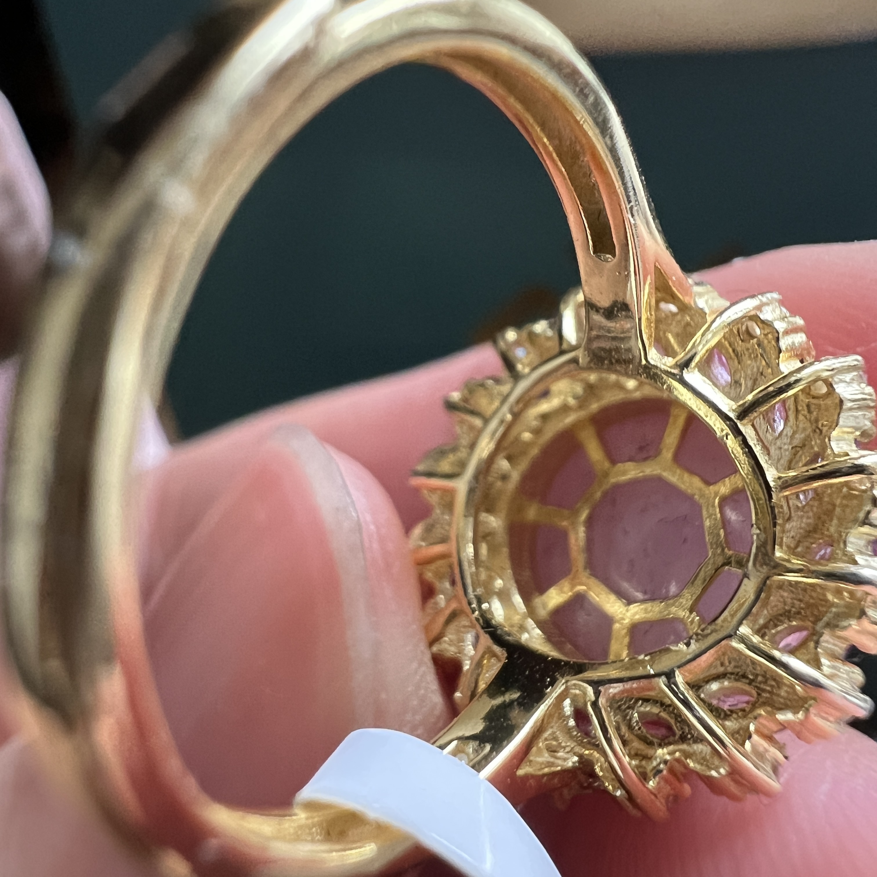 細糯紫羅蘭蛋面戒指