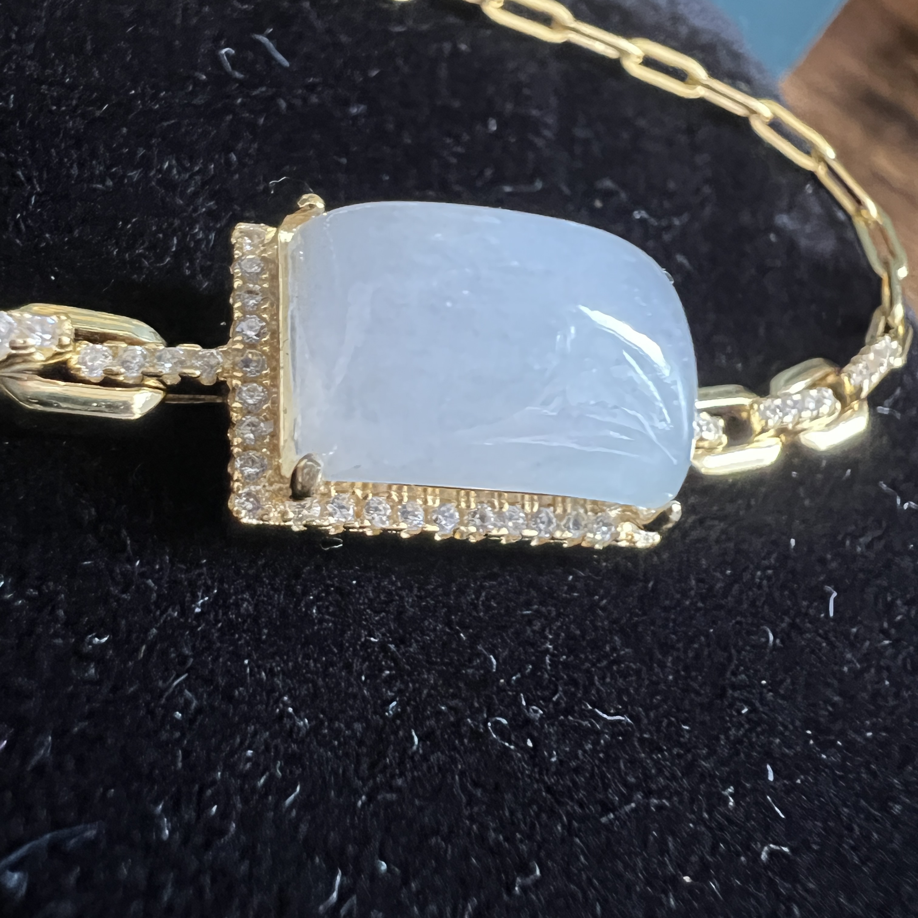 冰細糯白方糖手鍊