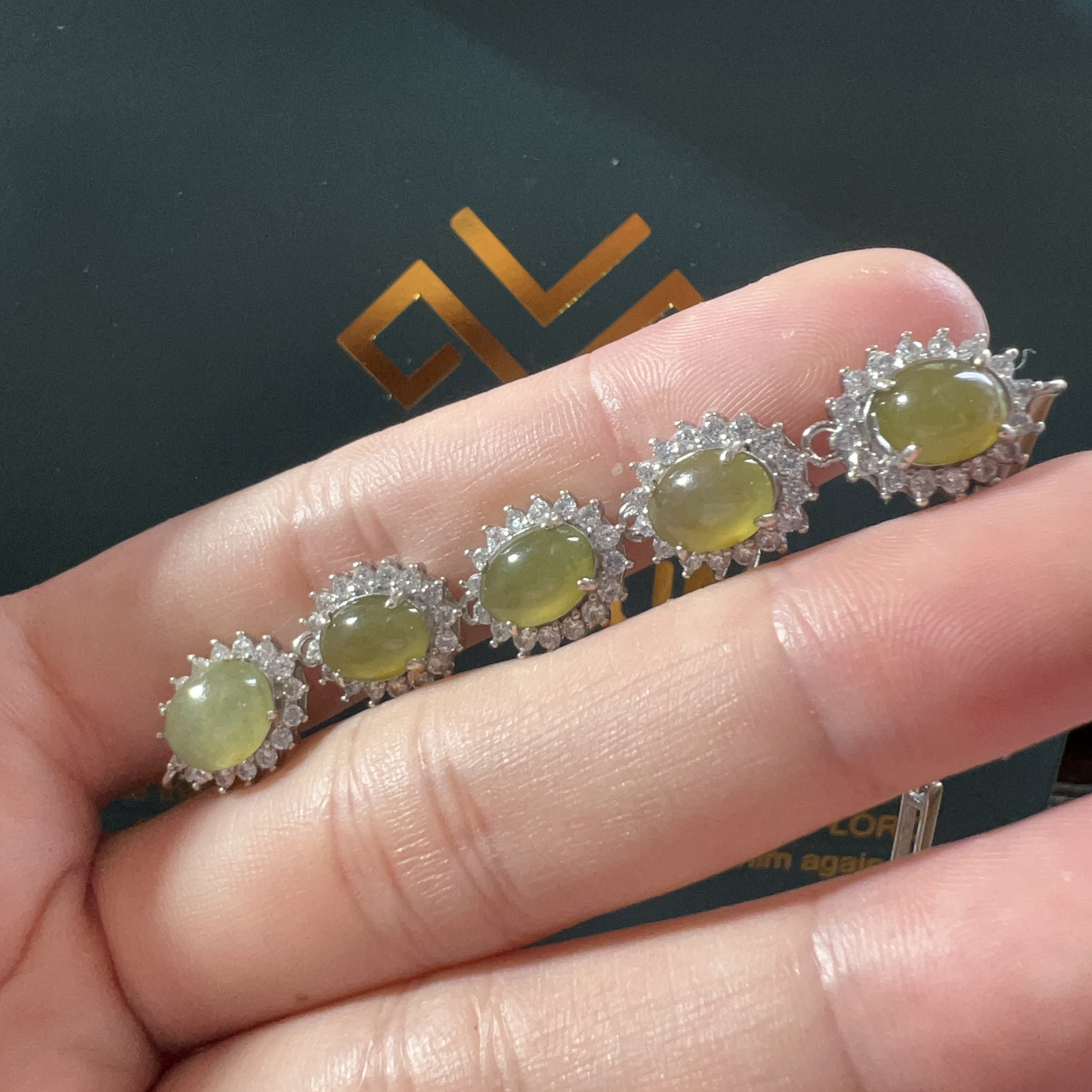 冰細糯種橄欖綠手鍊