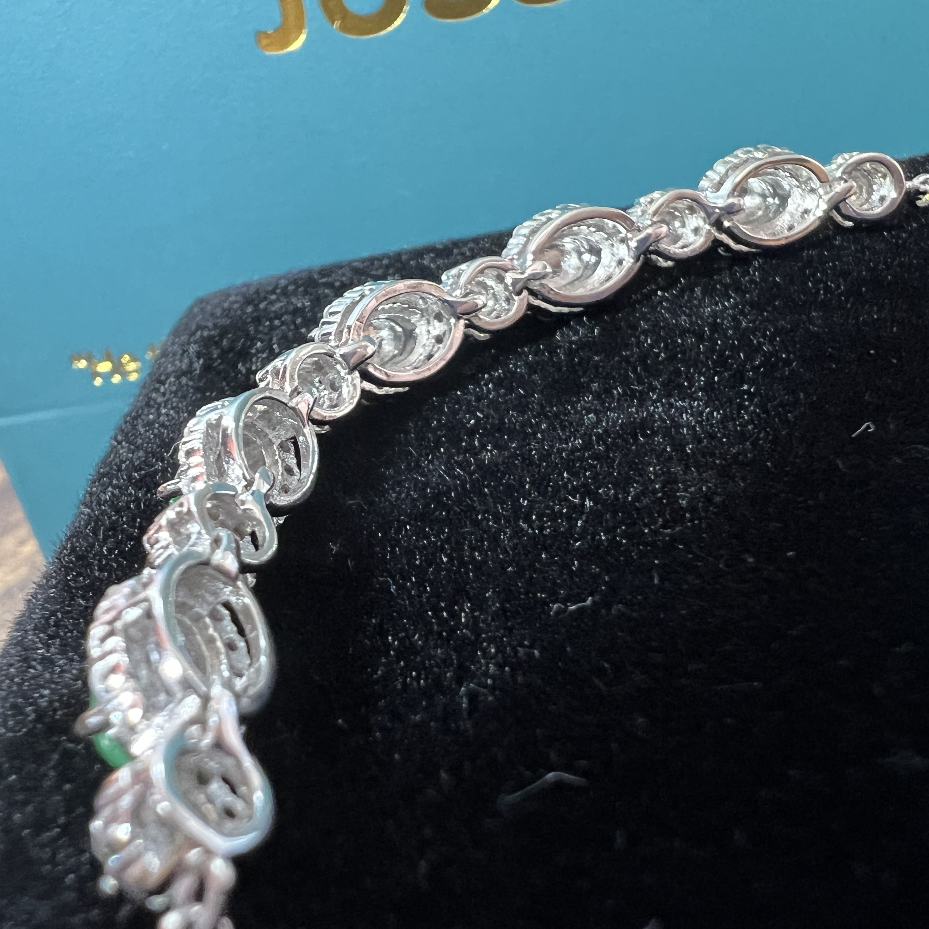 緬料冰翠綠蛋面手鍊