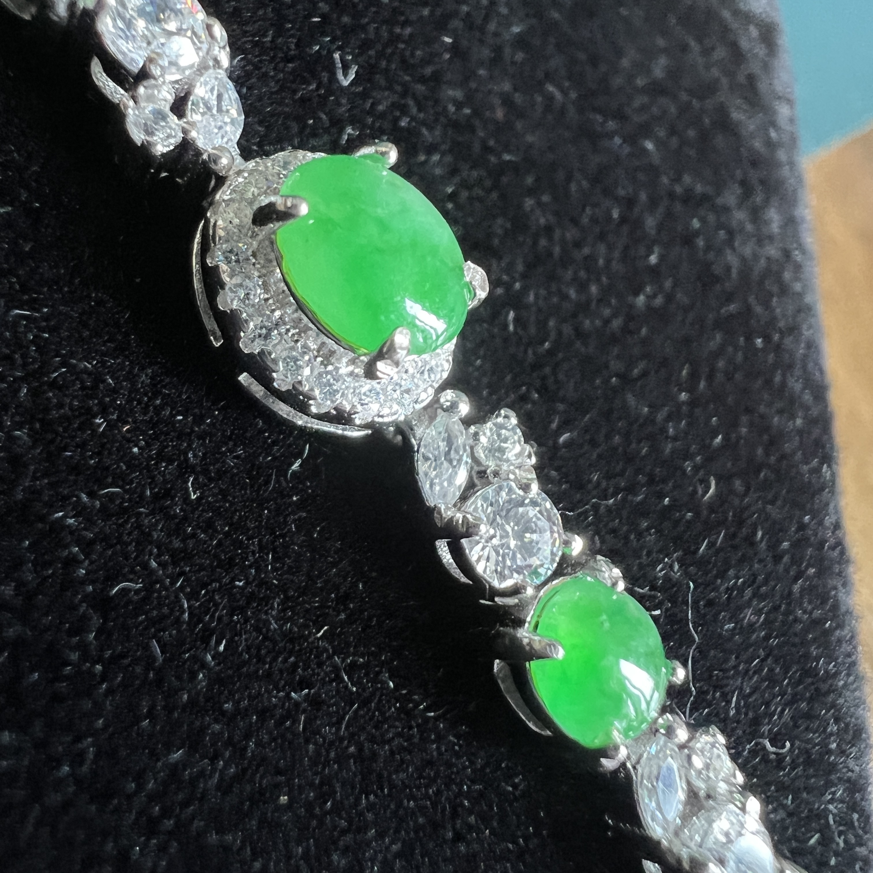 緬料冰翠綠手鍊