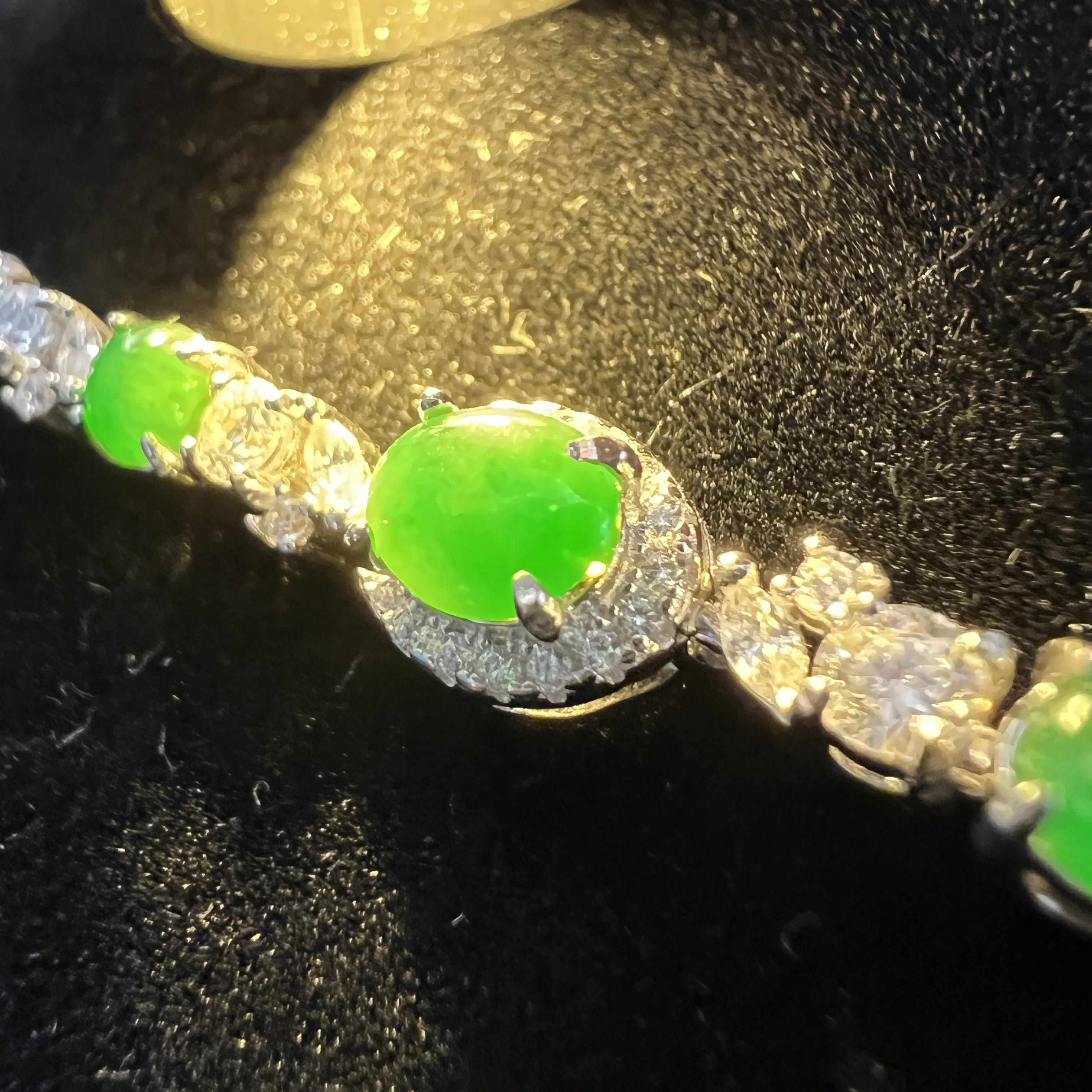 緬料冰翠綠手鍊