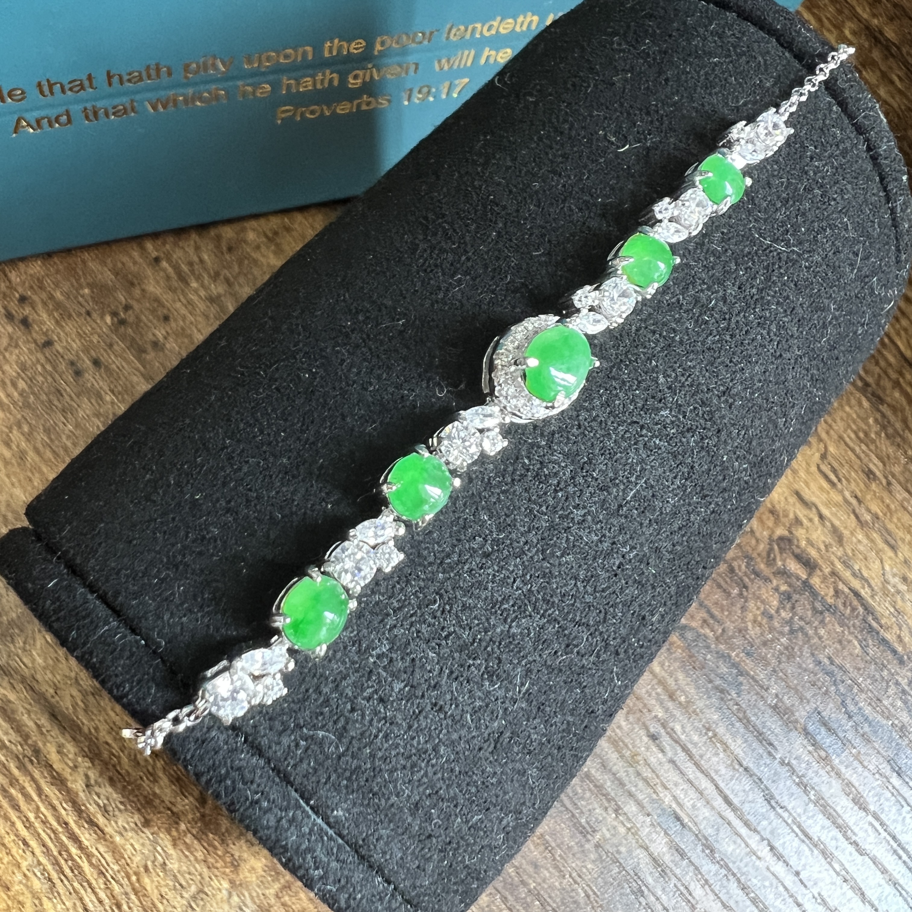 緬料冰翠綠手鍊