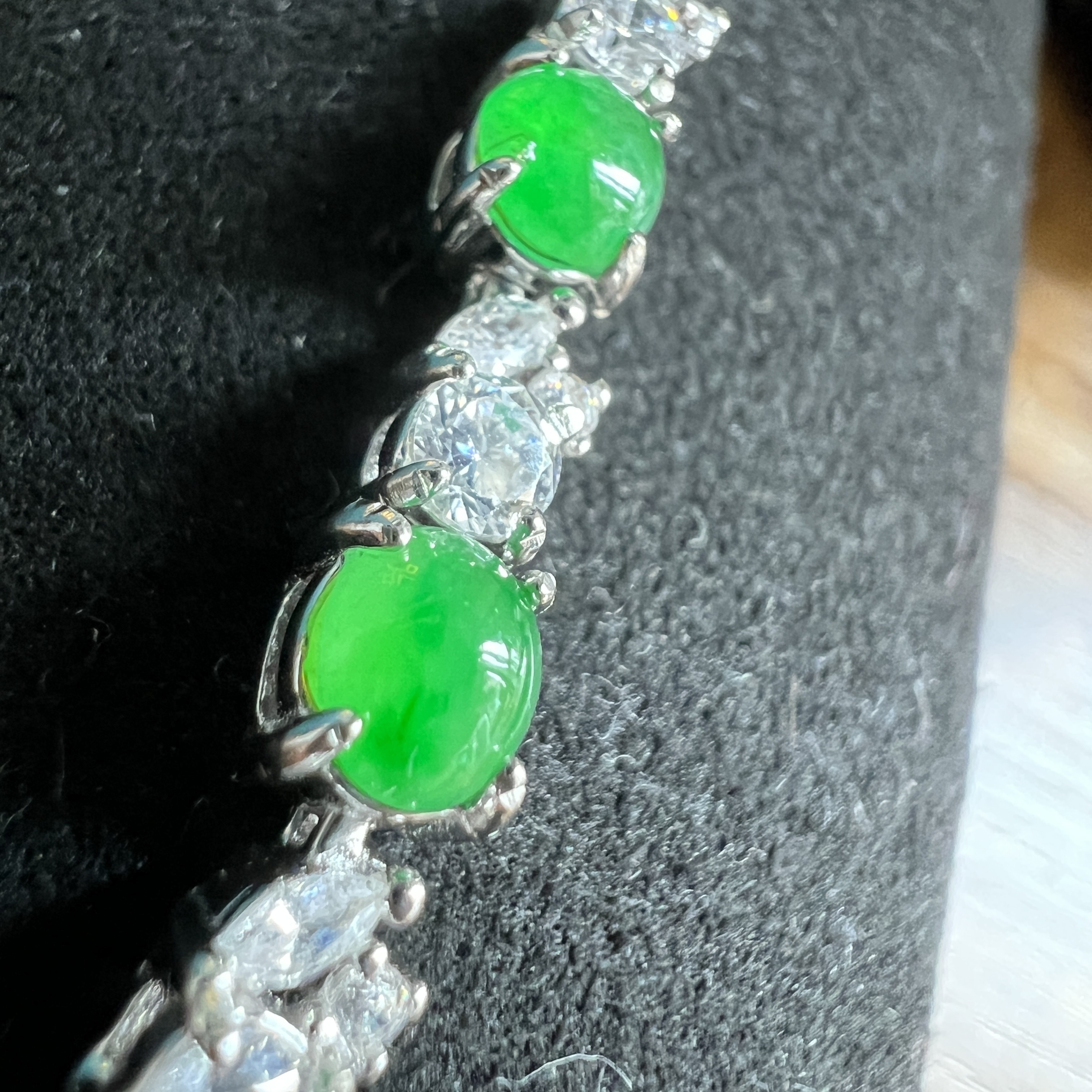 緬料冰翠綠手鍊