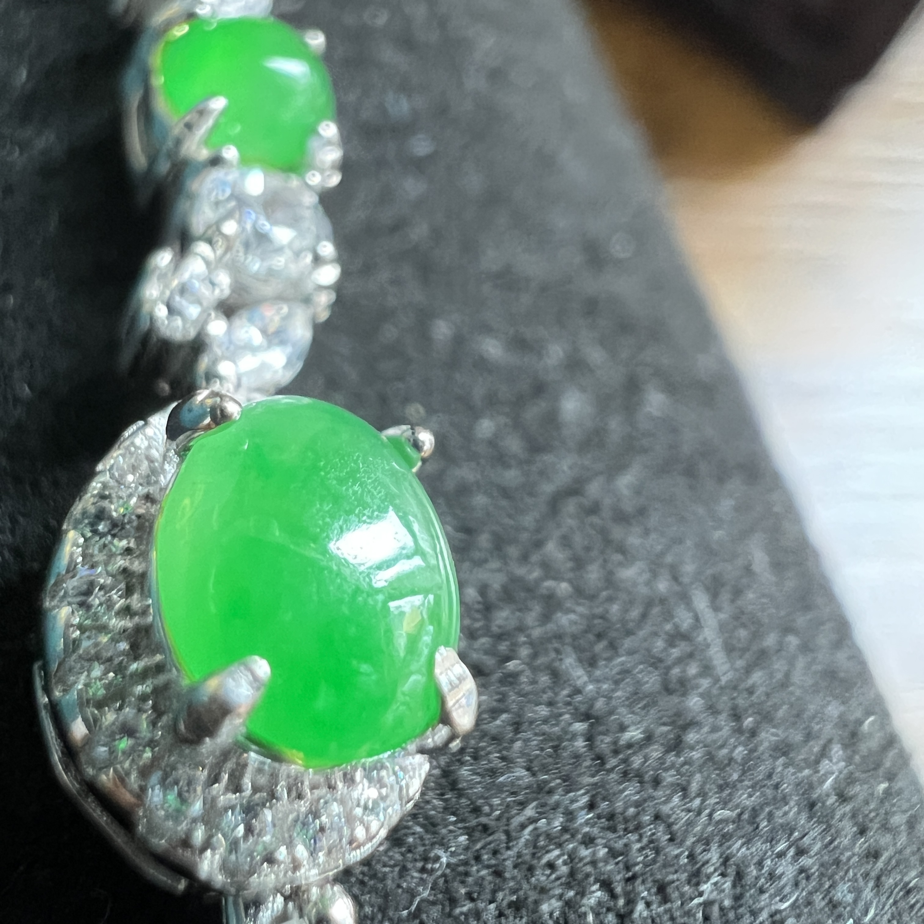 緬料冰翠綠手鍊