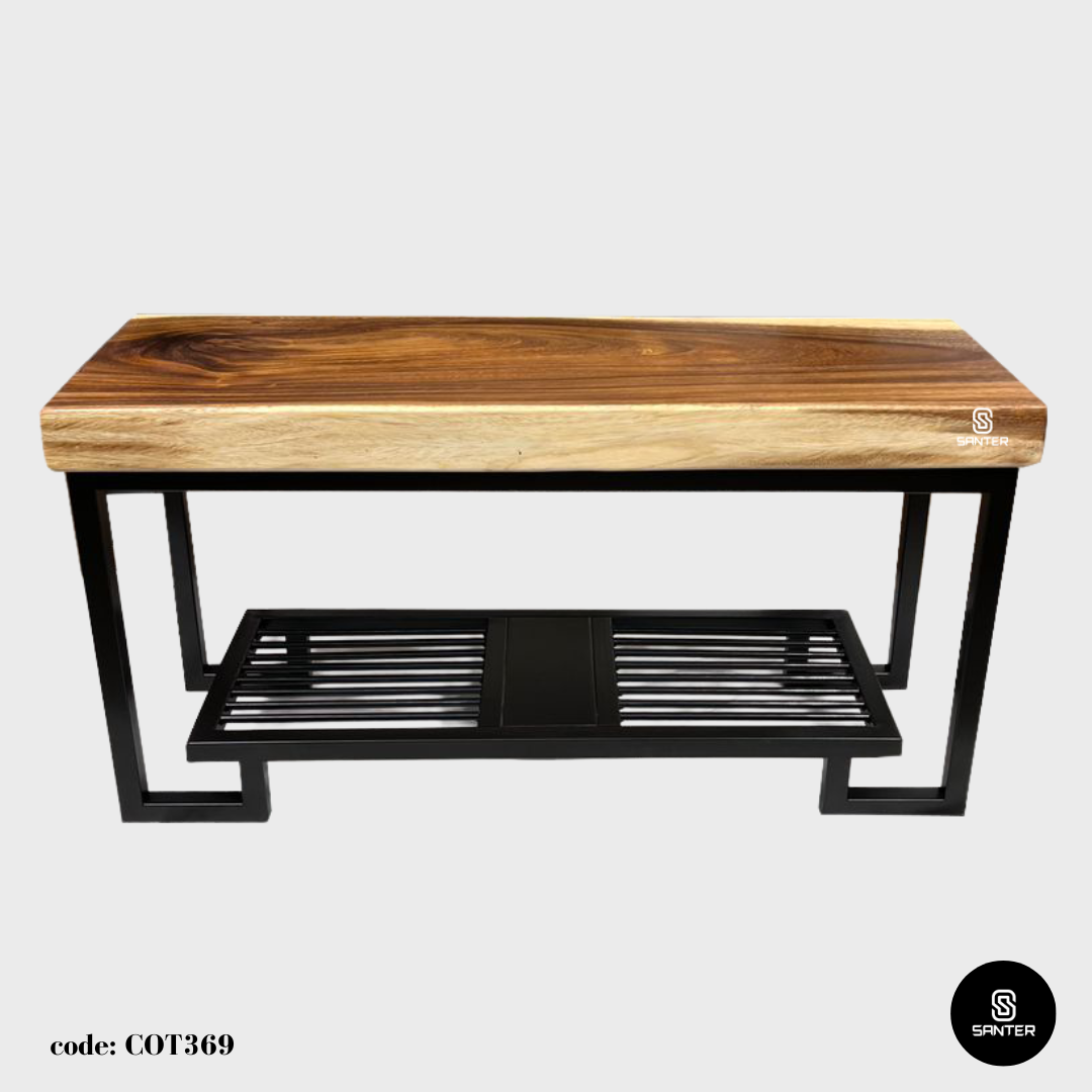 COT369. Raintree Solid Wood Shoe Rack Bench