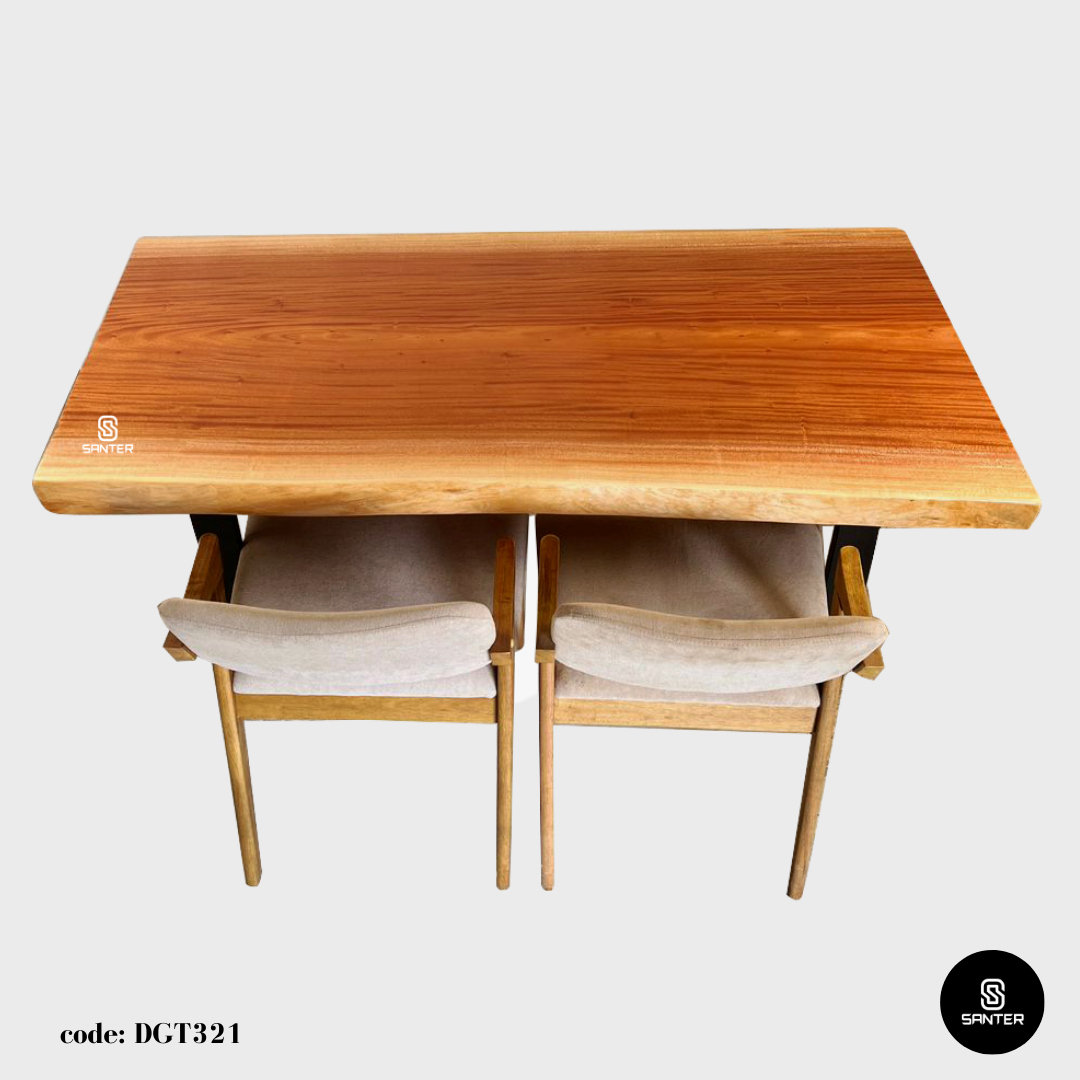 DGT321. Mahogany (Khaya) Solid Wood Dining Table/ Tea Table (4 to 6 seater)