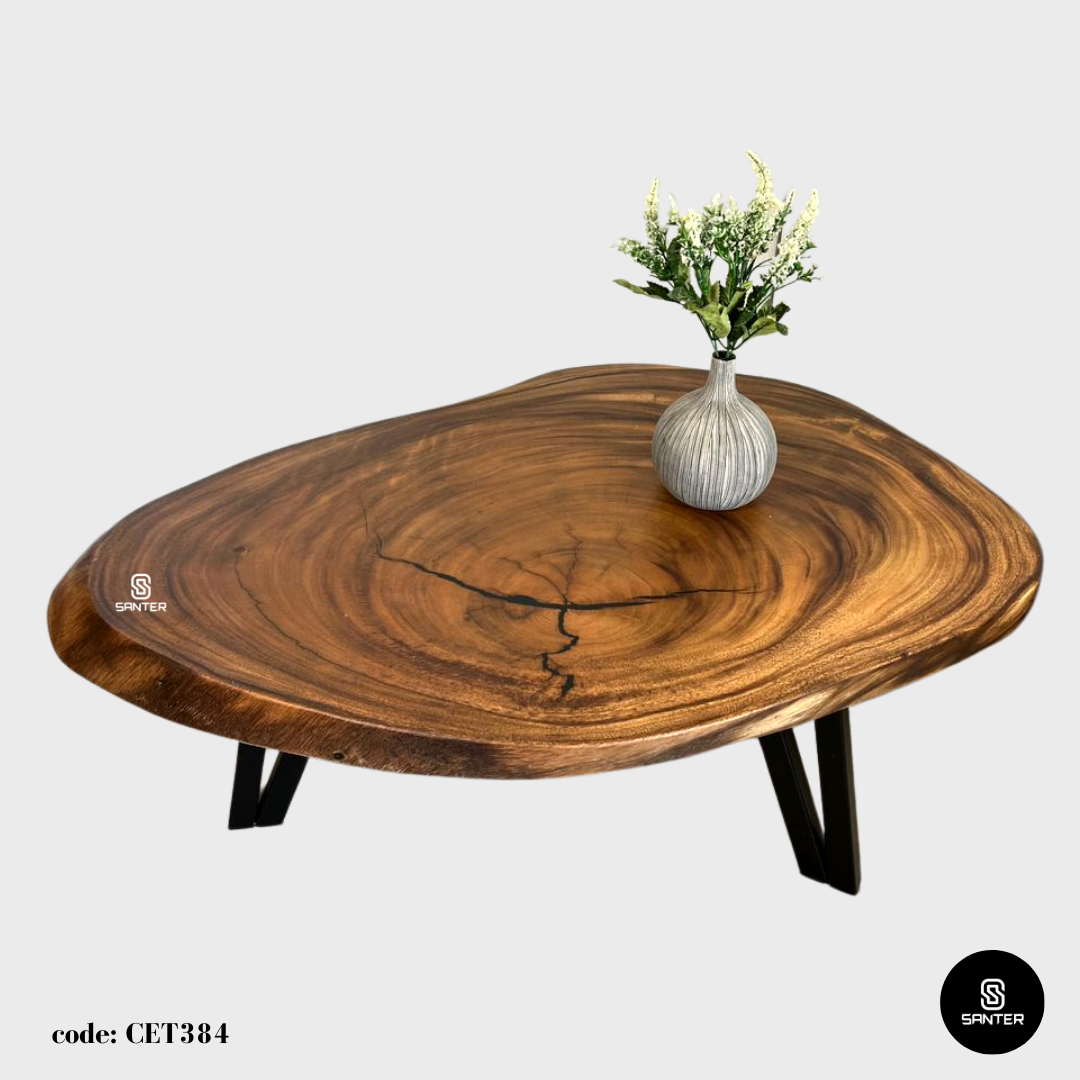 CET384. Raintree Solid Wood Coffee Table / Sofa Table