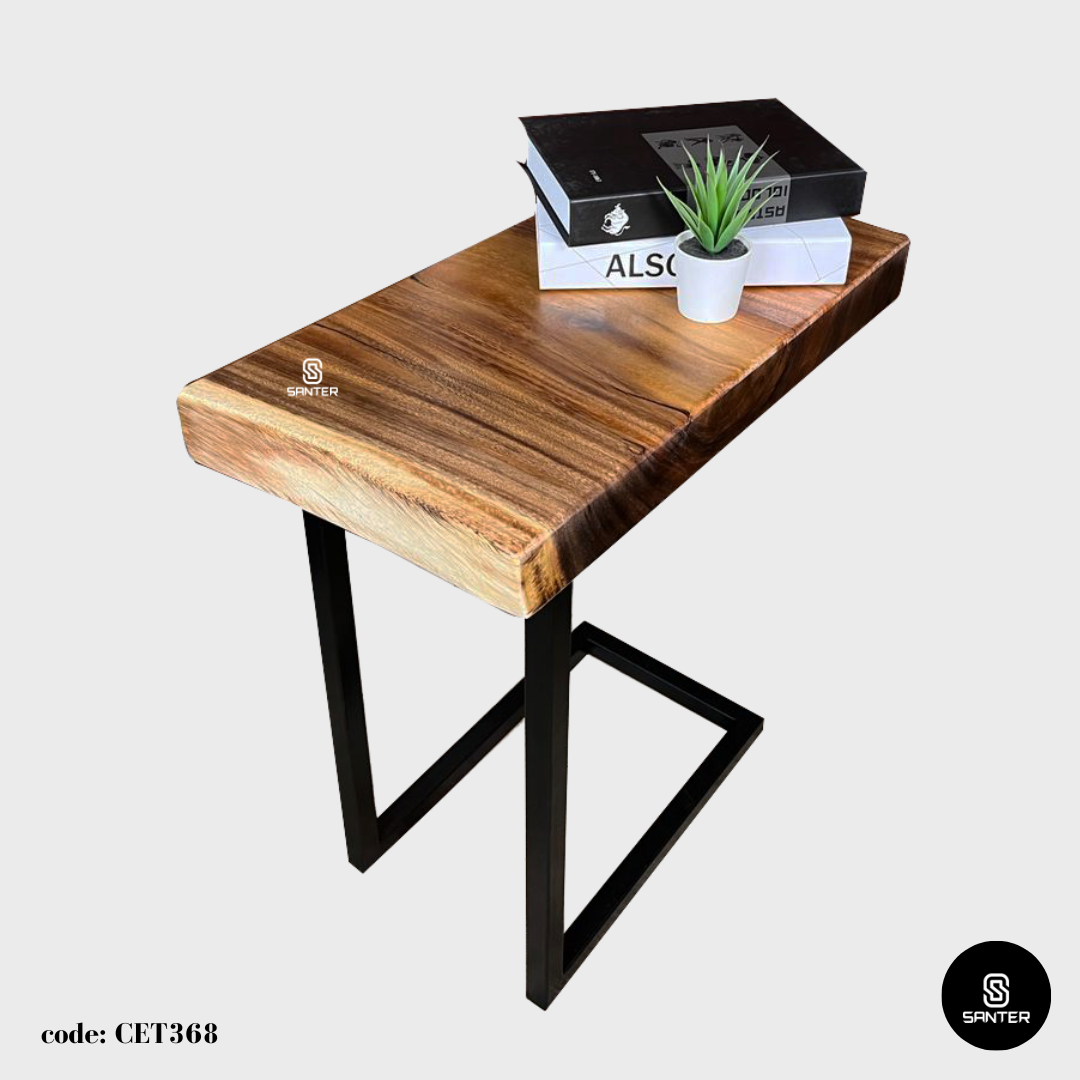 CET368. Raintree Solid Wood Sofa Sliding Table / Side Table / Coffee Table