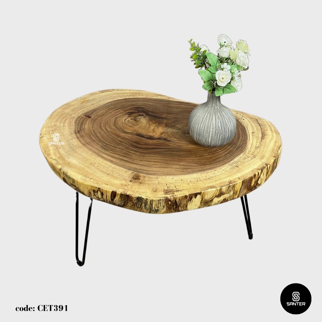 CET391. Raintree Solid Wood Coffee Table / Sofa Table