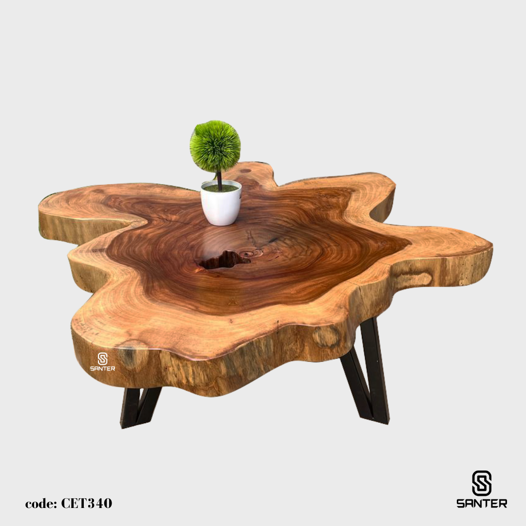 CET340. Angsana Solid Wood Coffee Table