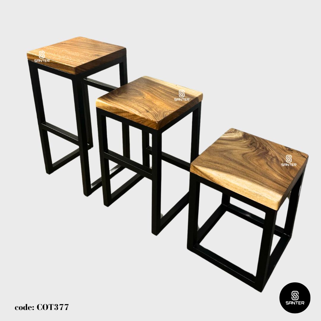 COT377. Raintree Solid Wood Stool/ Chair/ Side Table/ Wooden Pedestal/ Bar Stool/ Counter Stool/ Dining Stool