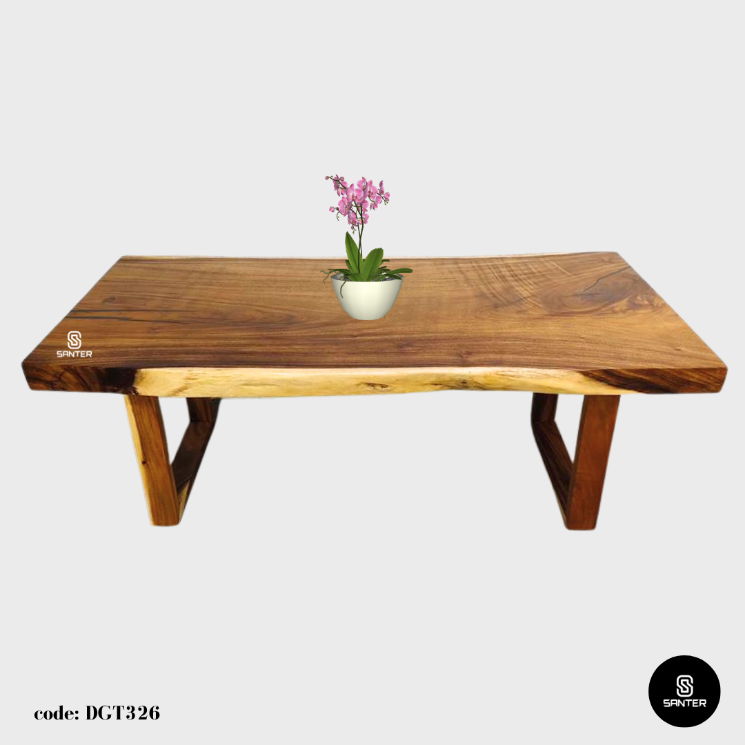 DGT326. Raintree Solid Wood Dining Table/ Meeting Table/ Working Desk/ Tea Table/ 6-8 Seater Wooden Table