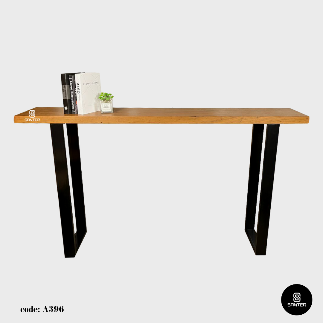A396. Chengal Emas Solid Wood Bar Table / Console Table