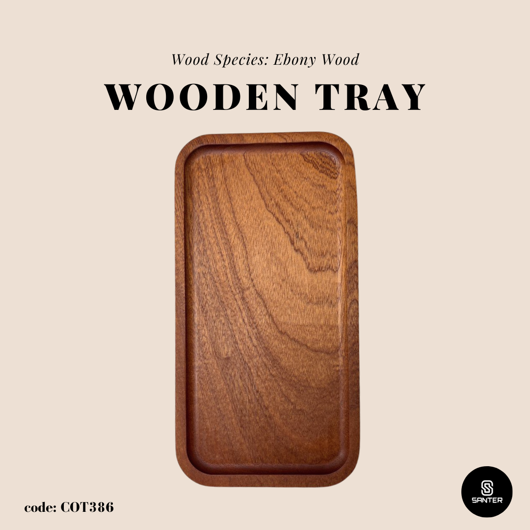 COT386. Rectangular Wooden Coaster/ Wooden Tray/ Wooden Platter