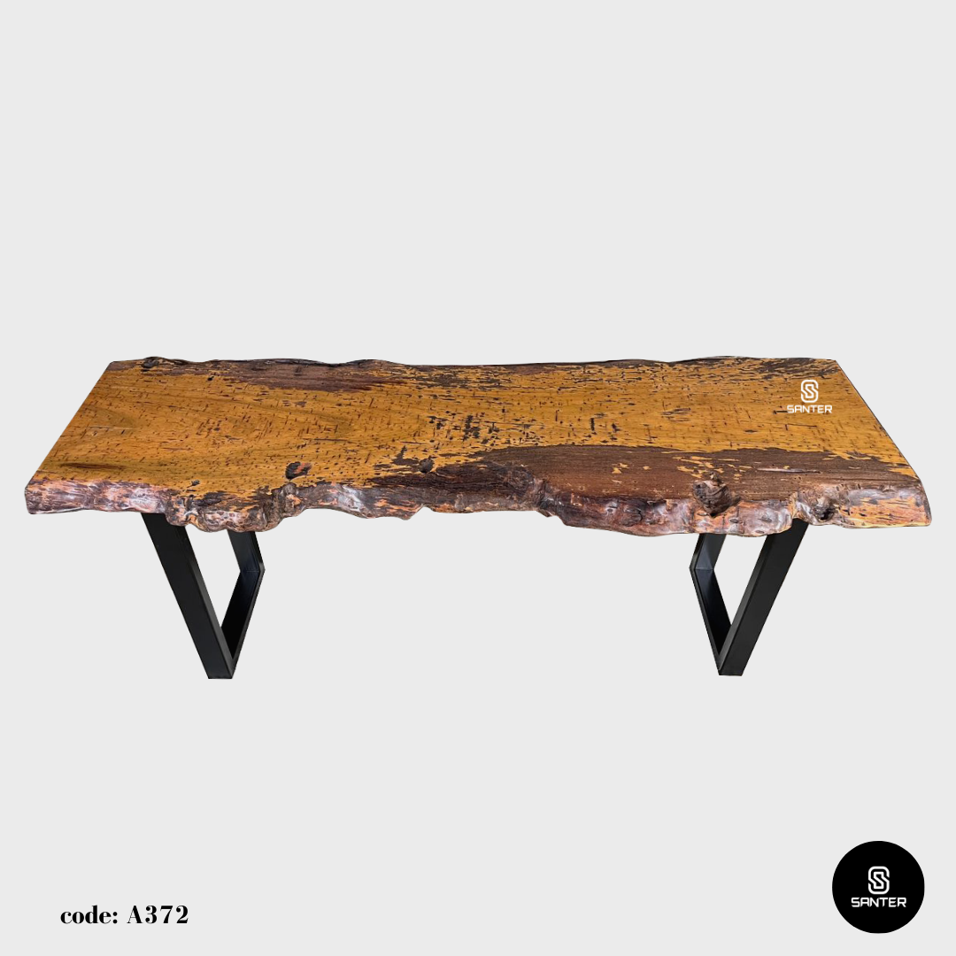 A372. Chengal Emas Solid Wood Tea Table / Outdoor Table