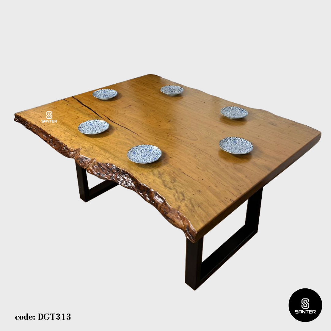 DGT313. Chengal Emas Solid Wood Dining Table/ Tea Table (6 seater)