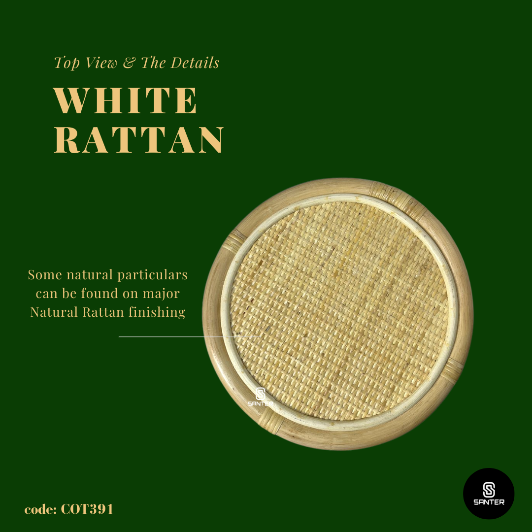 COT391. Natural Rattan Stool/ Side Table