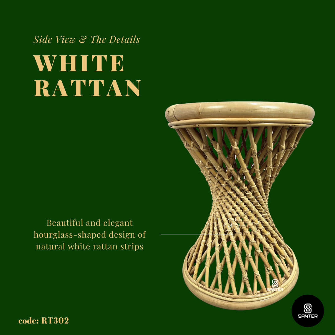 RT302. Natural Rattan Stool/ Side Table