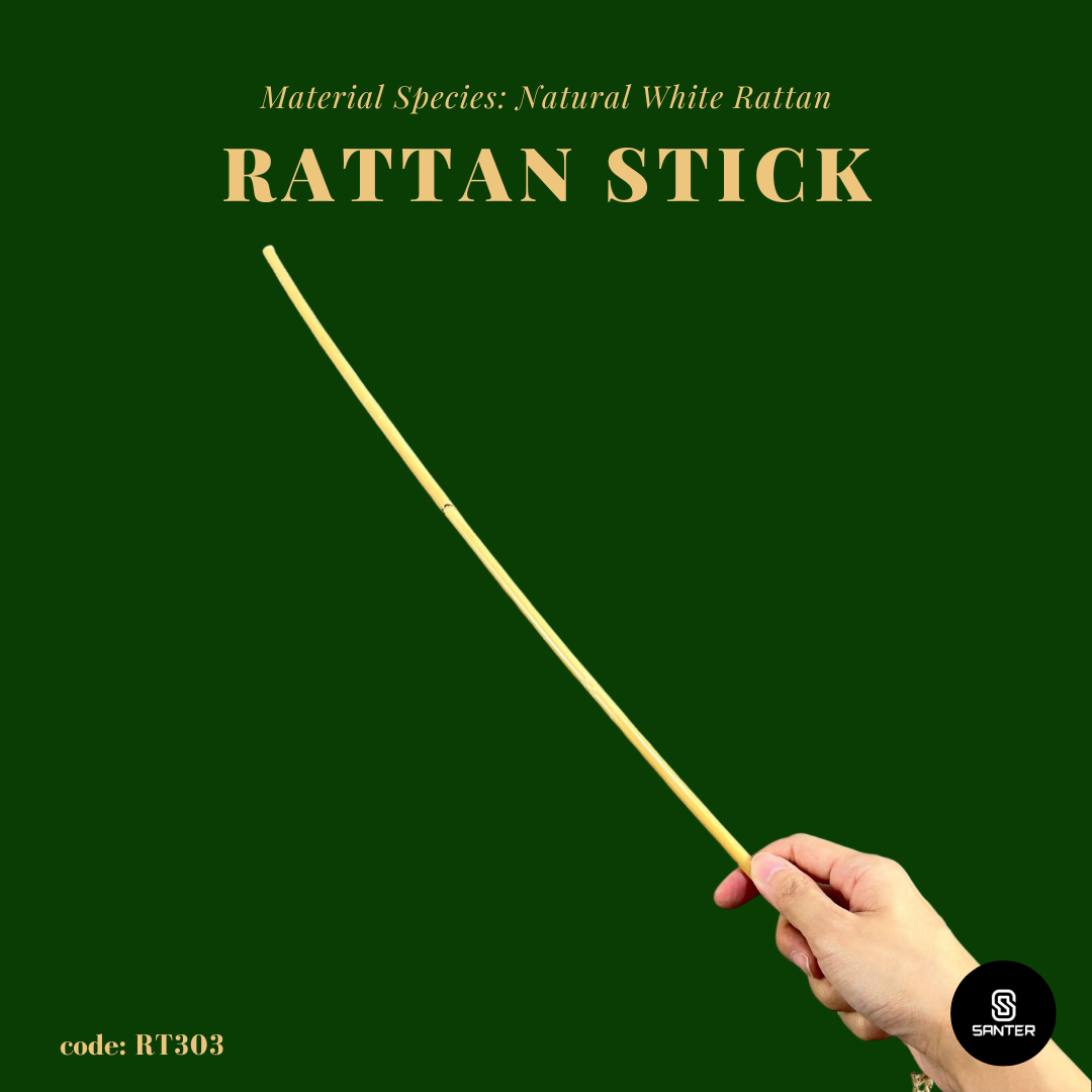 RT303. Natural White Rattan Stick / Rotan / Rattan Cane