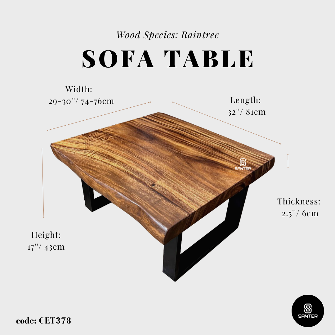 CET378. Raintree Solid Wood Coffee Table/ Tatami Table