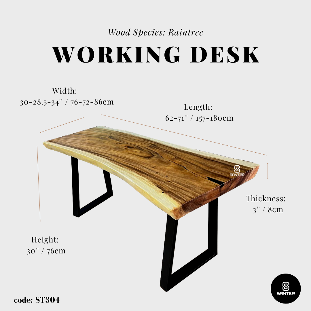 ST304. Raintree Solid Wood Office Table/ Study Table/ Tea Table/ Mini Dining Table