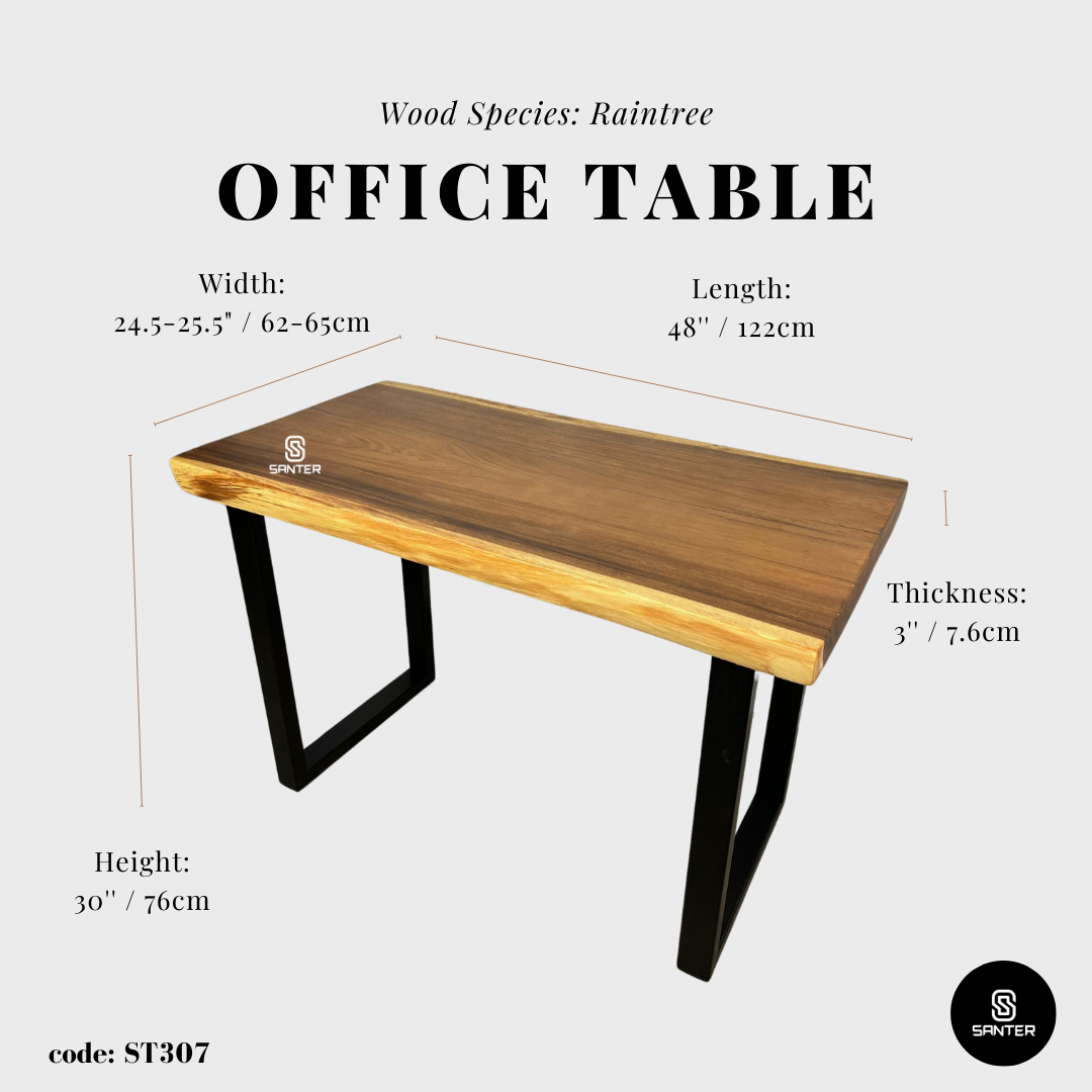 ST307. Raintree Solid Wood Office Study Table / Office Table/ Tea Table/ Mini Dining Table/ Dressing Table
