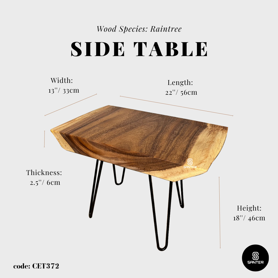 CET372. Raintree Solid Wood Side Table/ Coffee Table