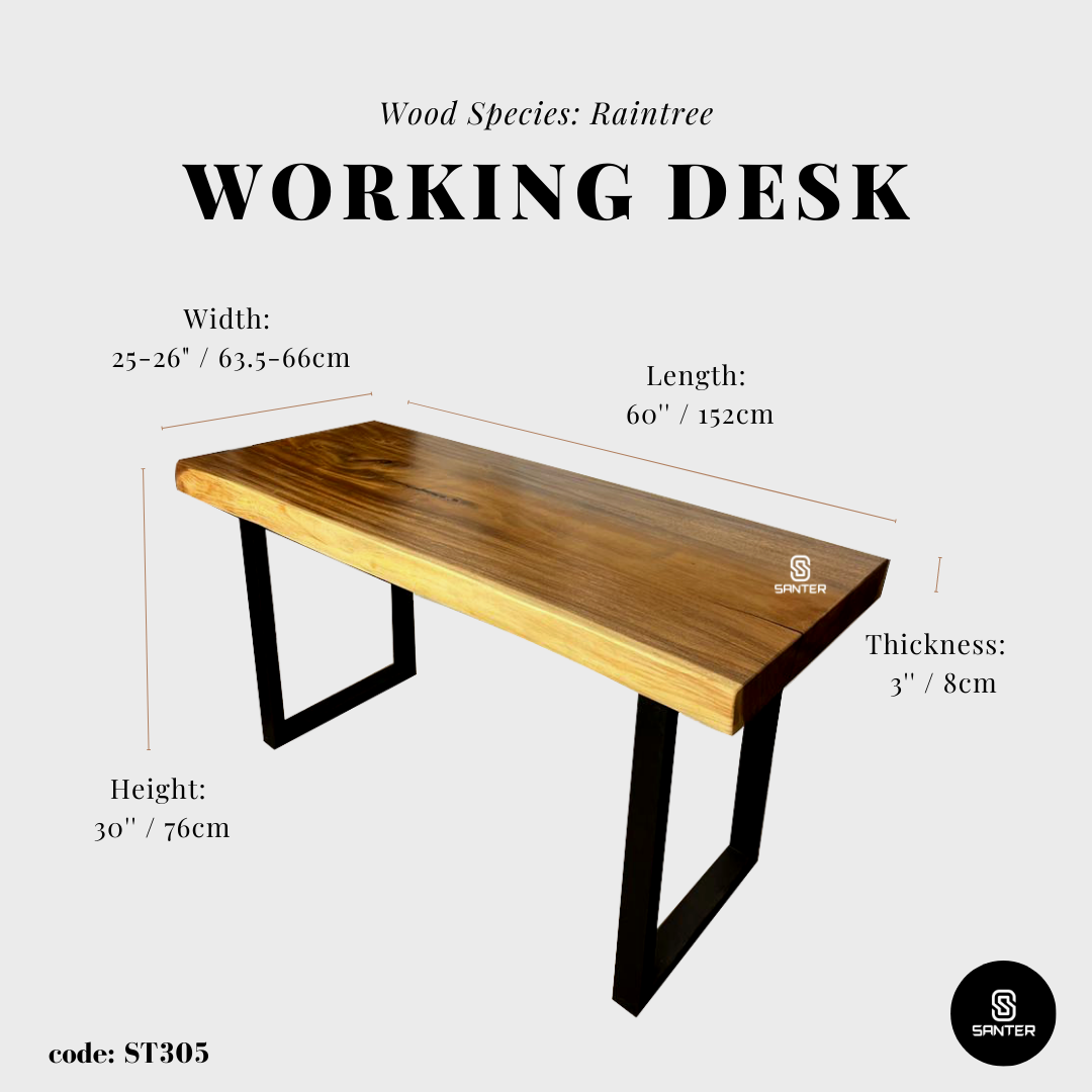 ST305. Raintree Solid Wood Office Table/ Study Table/ Tea Table/ Mini Dining Table