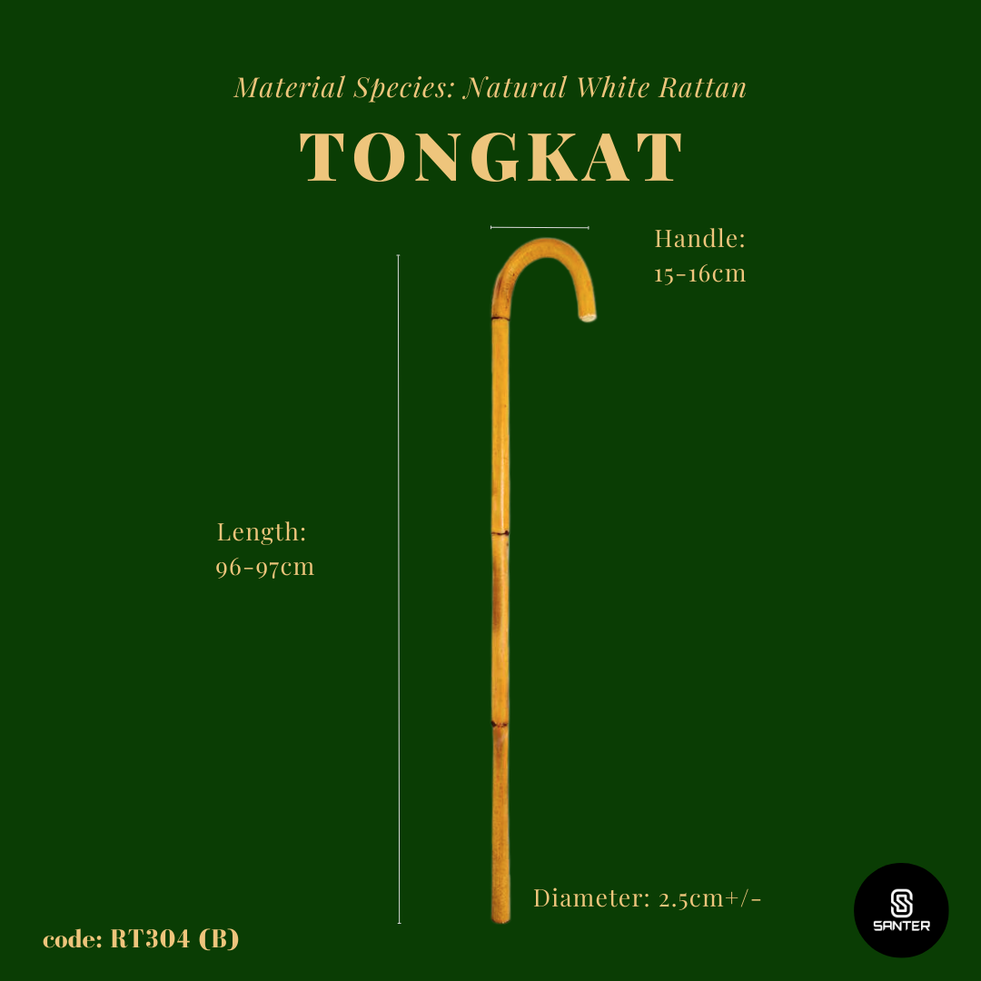 RT304. Natural Rattan Stick / Walking Stick / Tongkat / Hiking Stick