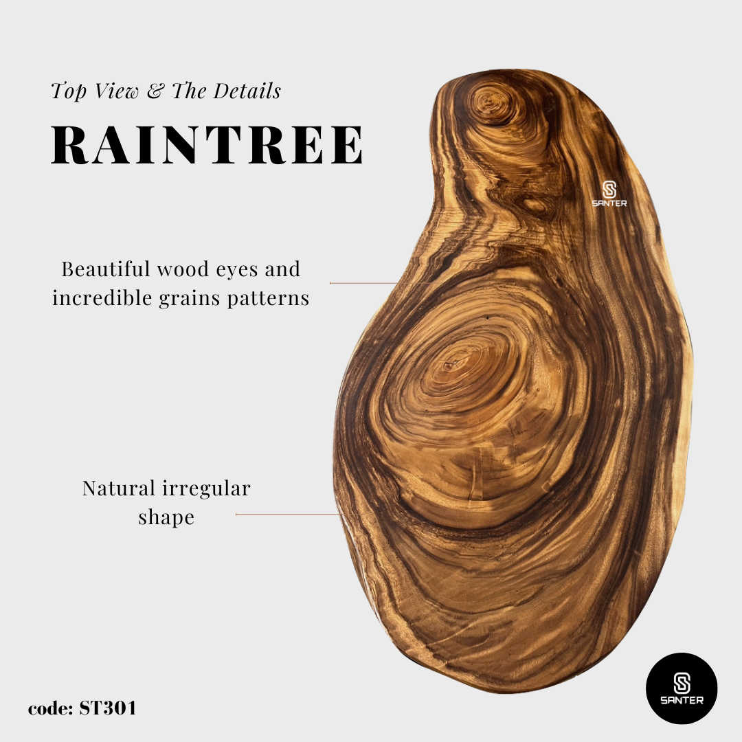 ST301. Raintree Solid Wood Office Table / Study Table