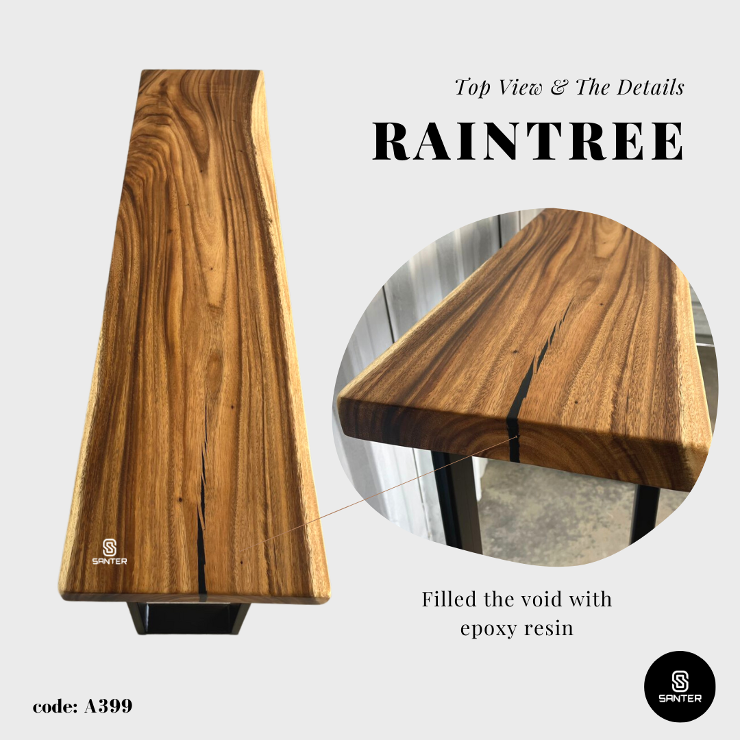 A399. Raintree Solid Wood Bar Table / Console Table