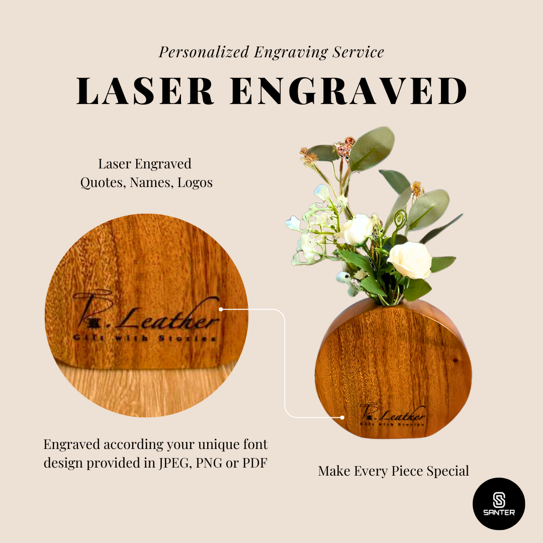 Personalized Laser Engraving Service / Customized Logo Engraved / Personalized Gift Set Name and Logo Engraved