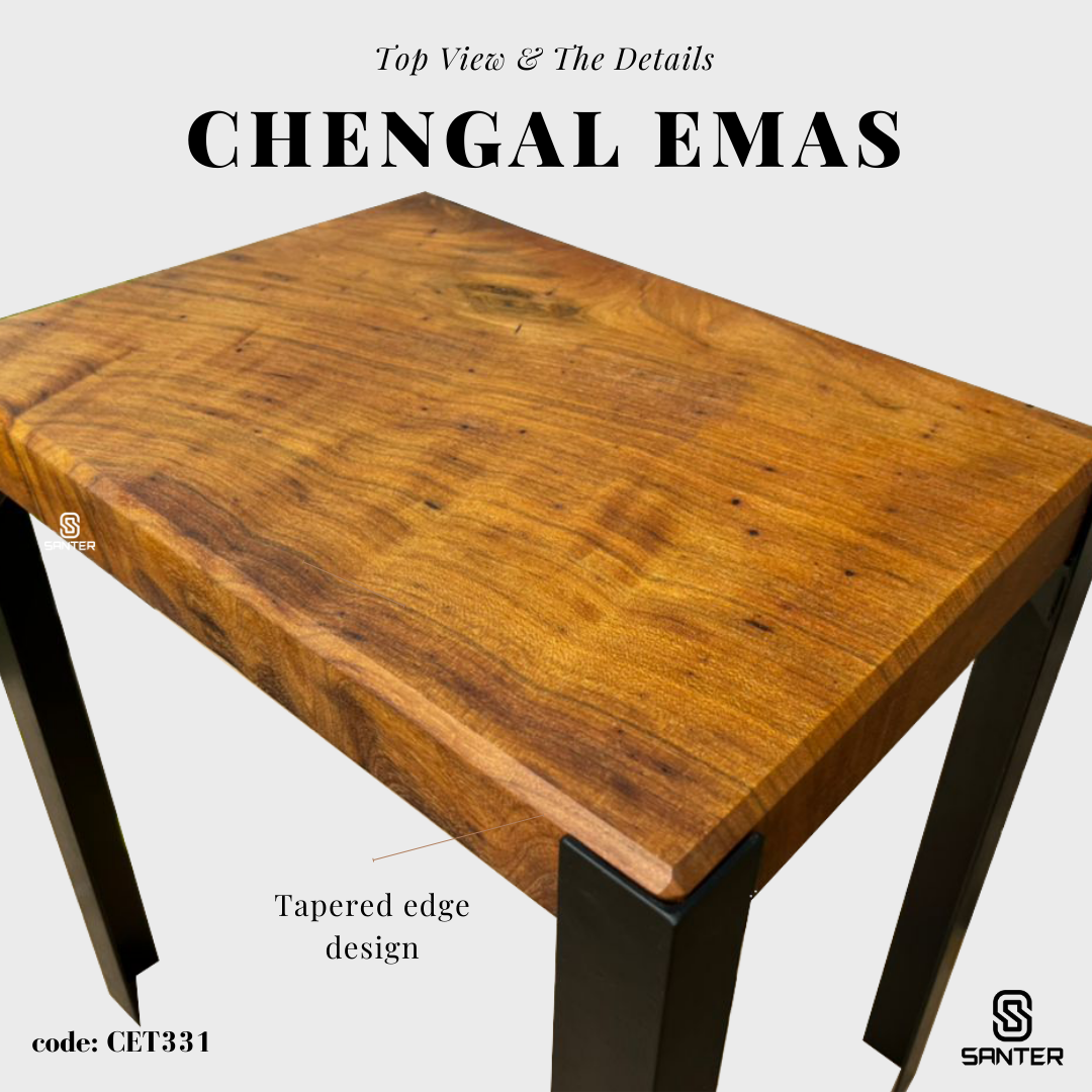CET331. Chengal Emas Solid Wood Coffee Table / Sofa Table / Side Table