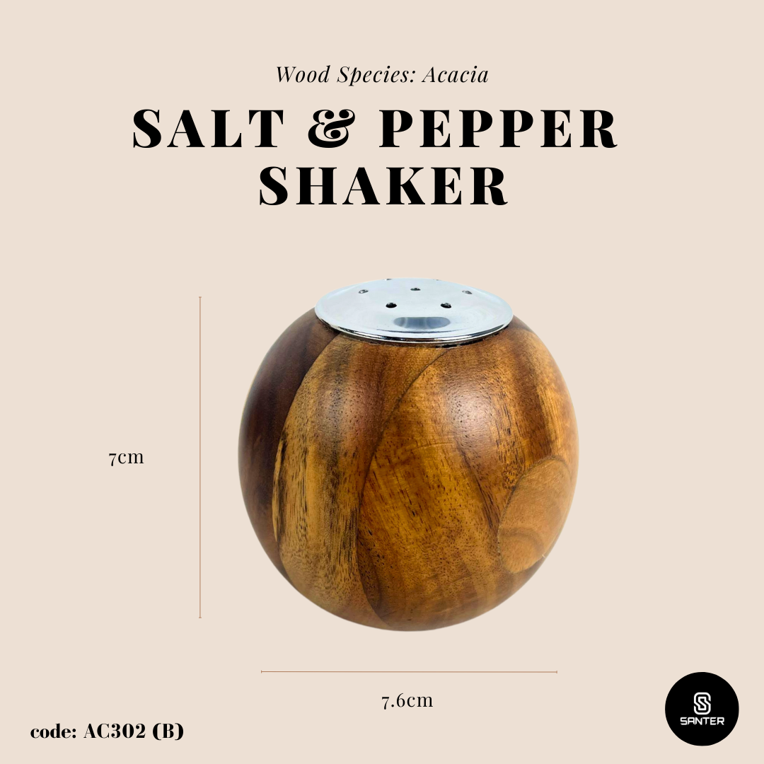 AC302. Acacia Wood Cooking Salt & Pepper Grinder / Salt & Pepper Mills Shaker