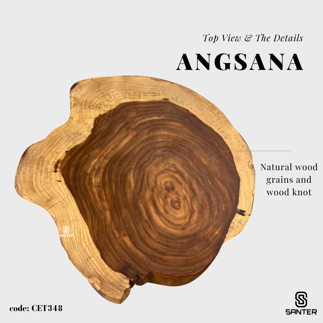 CET348. Angsana Solid Wood Coffee Table