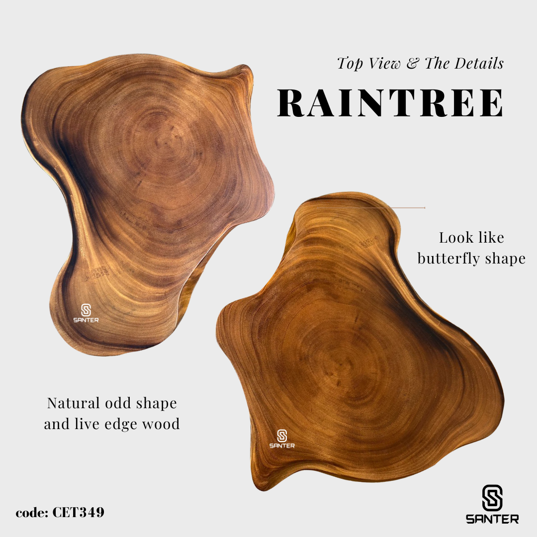 CET349. Raintree Solid Wood Coffee Table/ Side Table