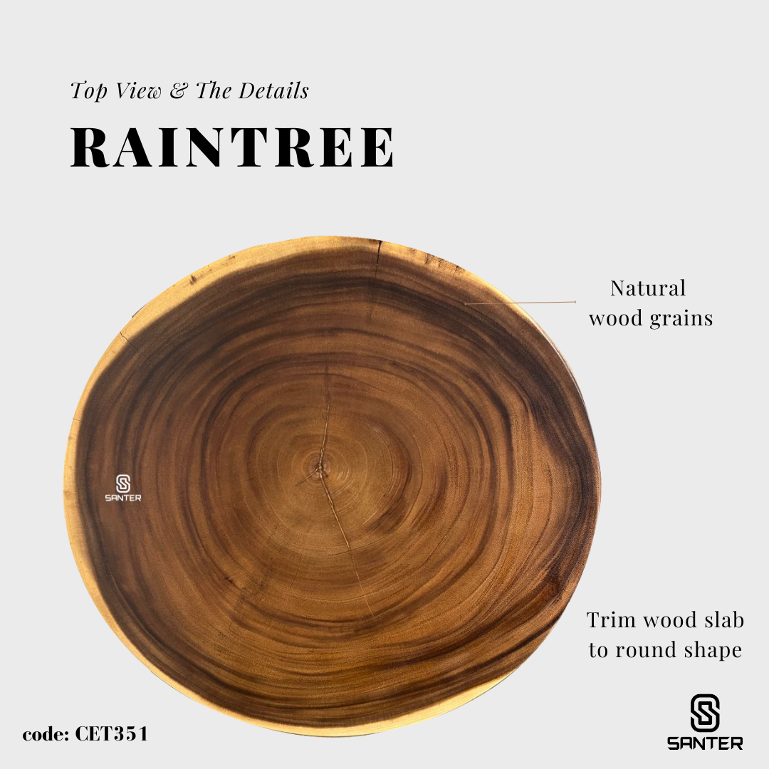 CET351. Raintree Solid Wood Garden Table/ Tea Table/ Cafe Table