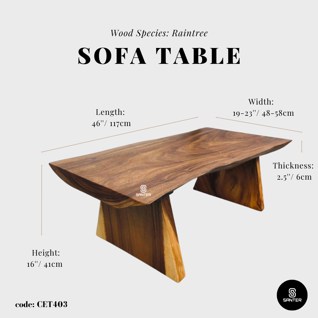 CET403. Raintree Solid Wood Coffee Table/ Sofa Table/ Tatami Table/ Tea Table/ Wooden Table