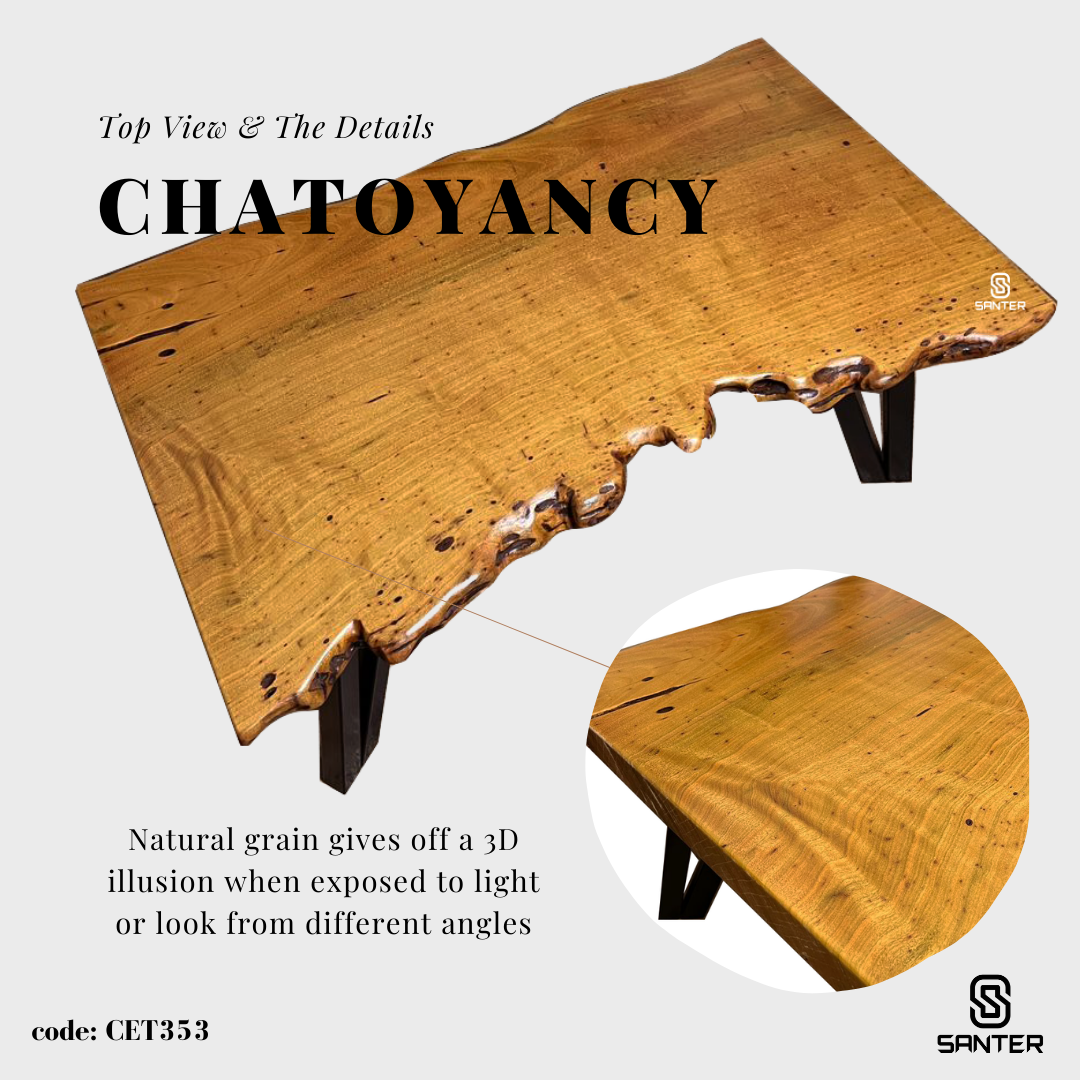 CET353. Chengal Emas Wood Coffee Table / Tatami Table