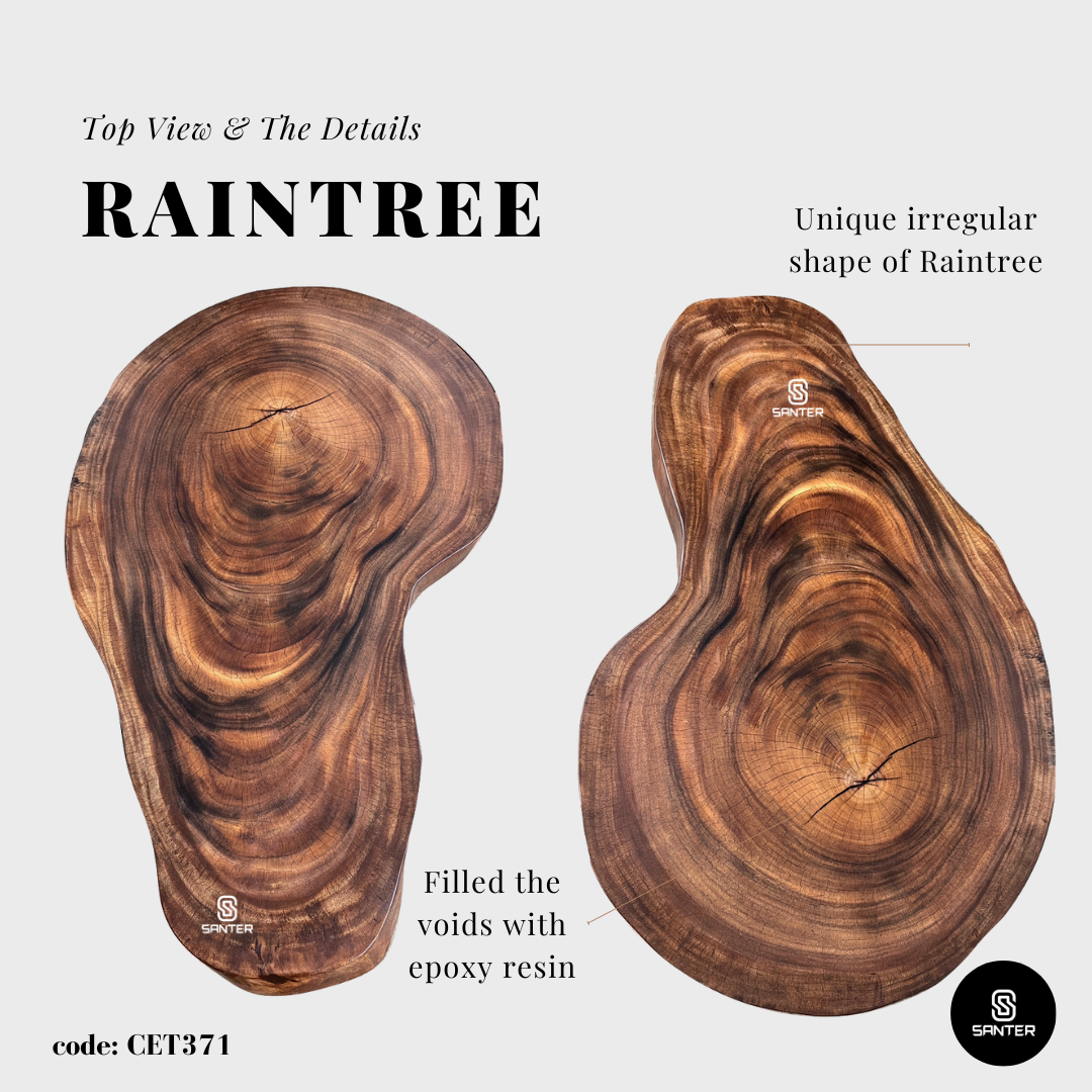 CET371. Raintree Solid Wood Coffee Table/ Sofa Table