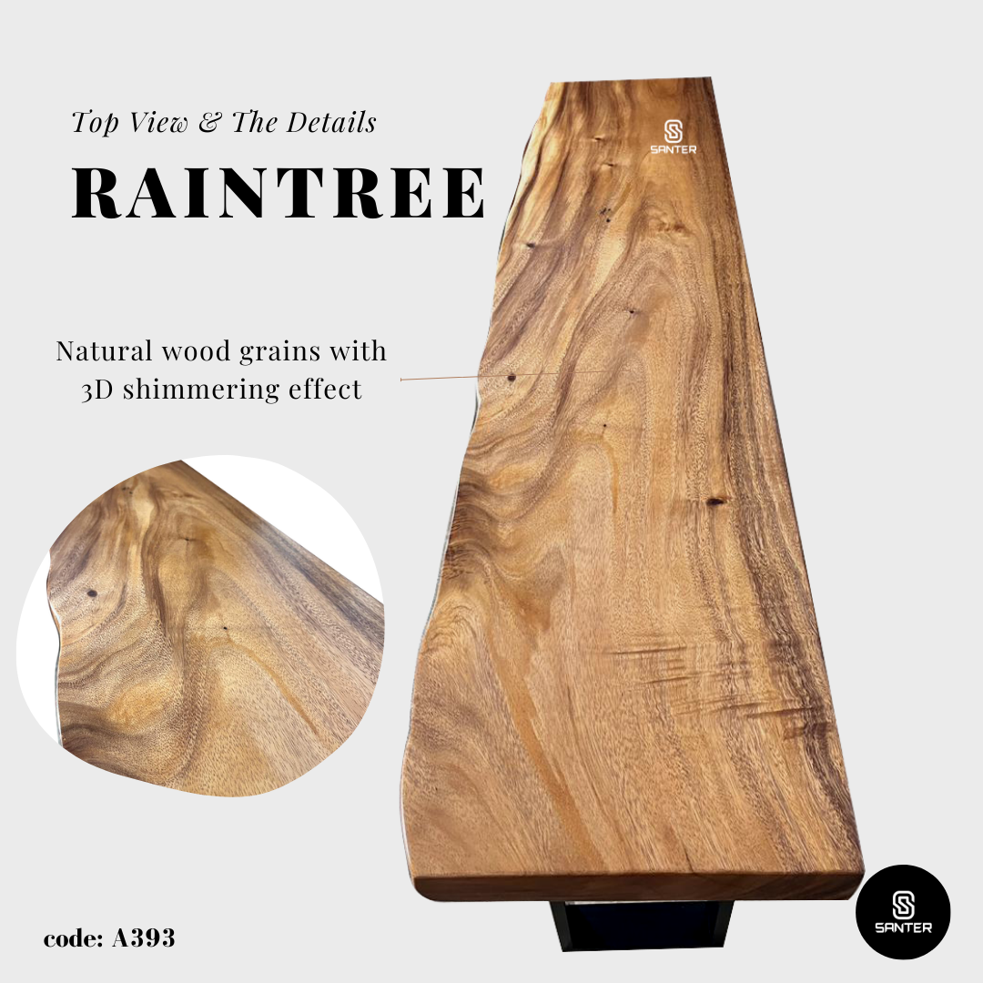 A393. Raintree Solid Wood Bar Table / Console Table