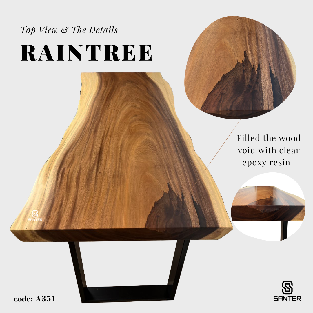 A351. Raintree Solid Wood Office Table / Mini Dining Table