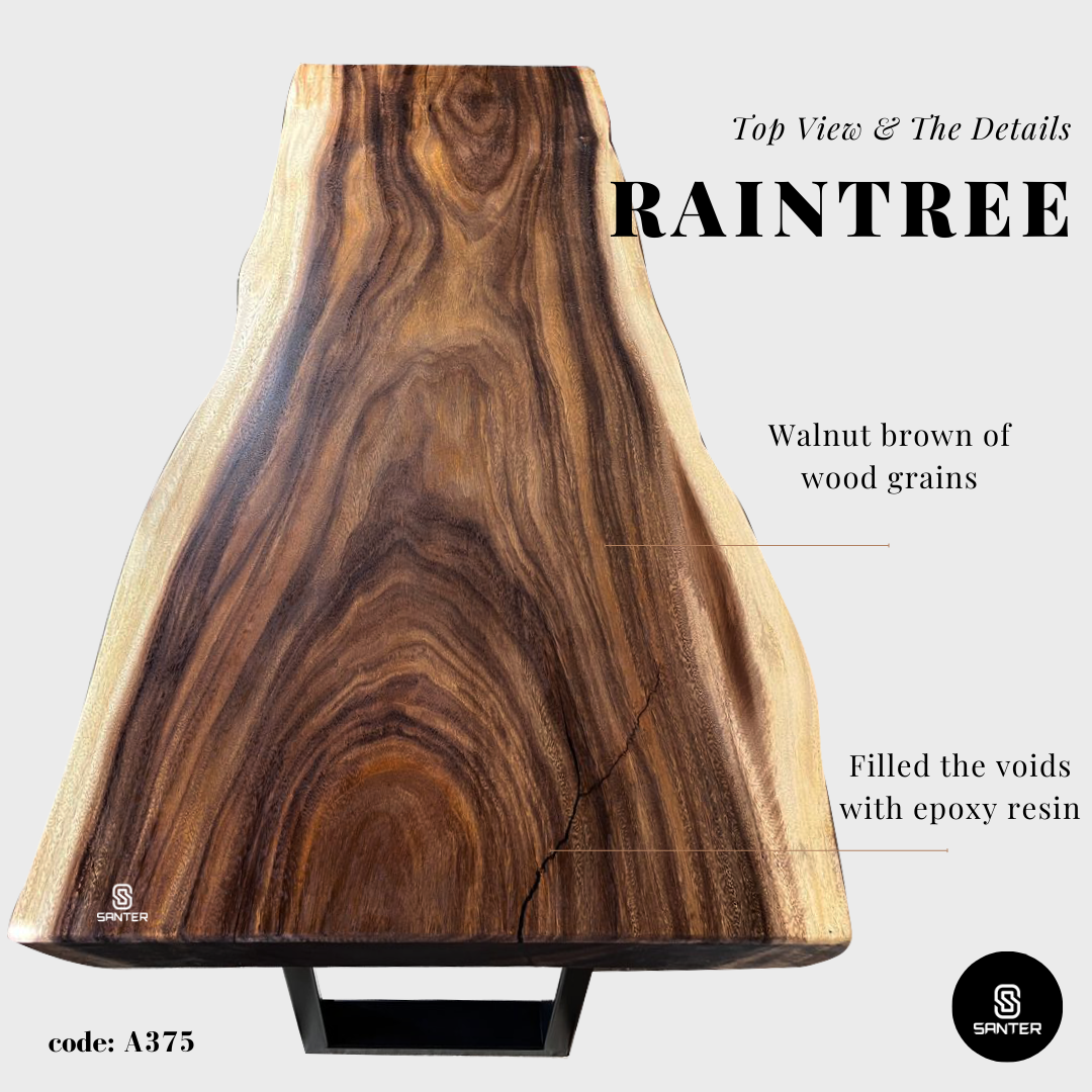 A375. Raintree Solid Wood Office Table / Study Table / Working Desk